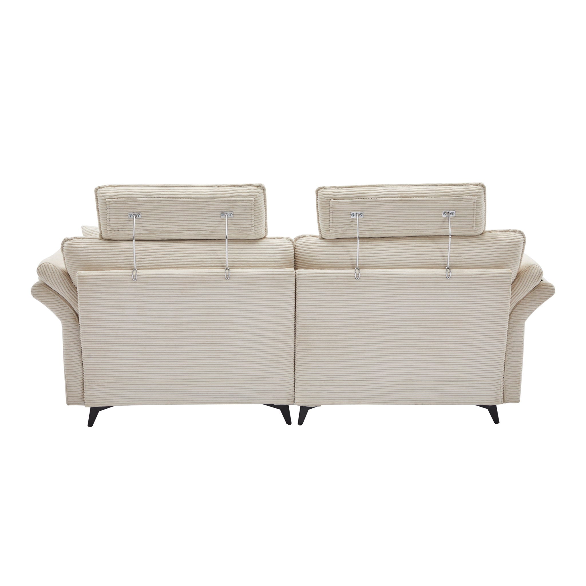 Modern Deep Seat Sectional Sofa With Ottoman