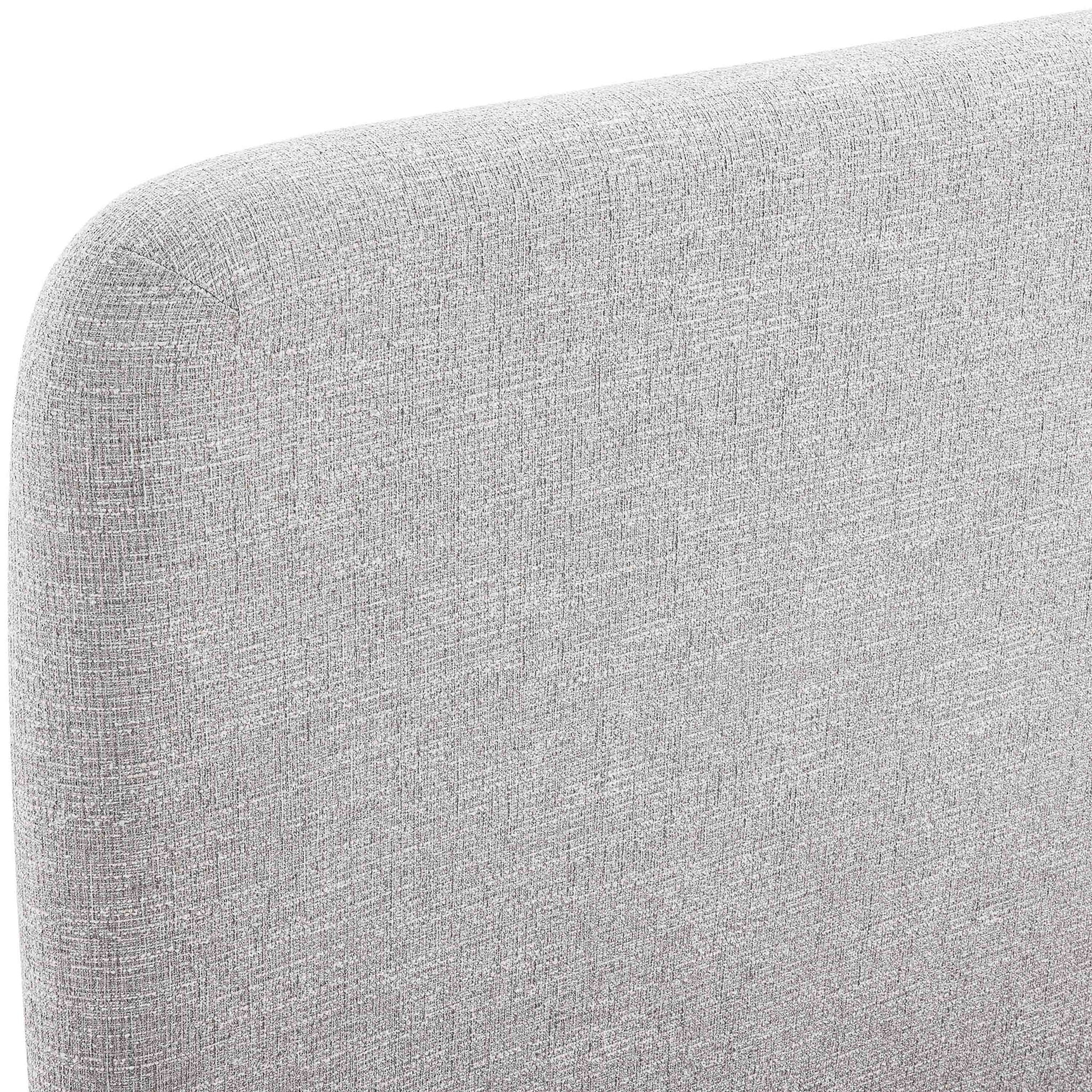 Fira - Linen Textured Fabric Upholstered Bed