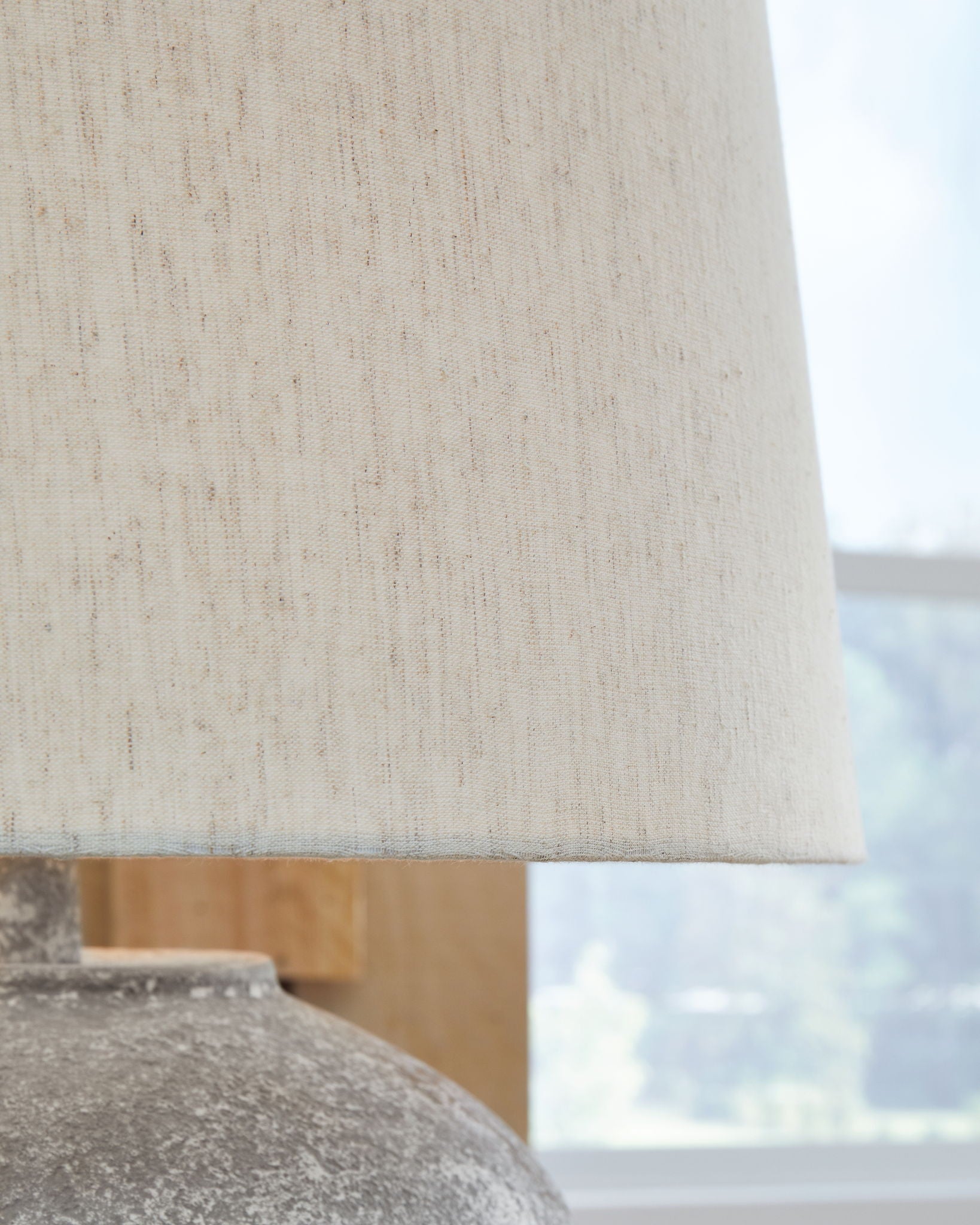 Dreward - Paper Table Lamp - Distressed Gray