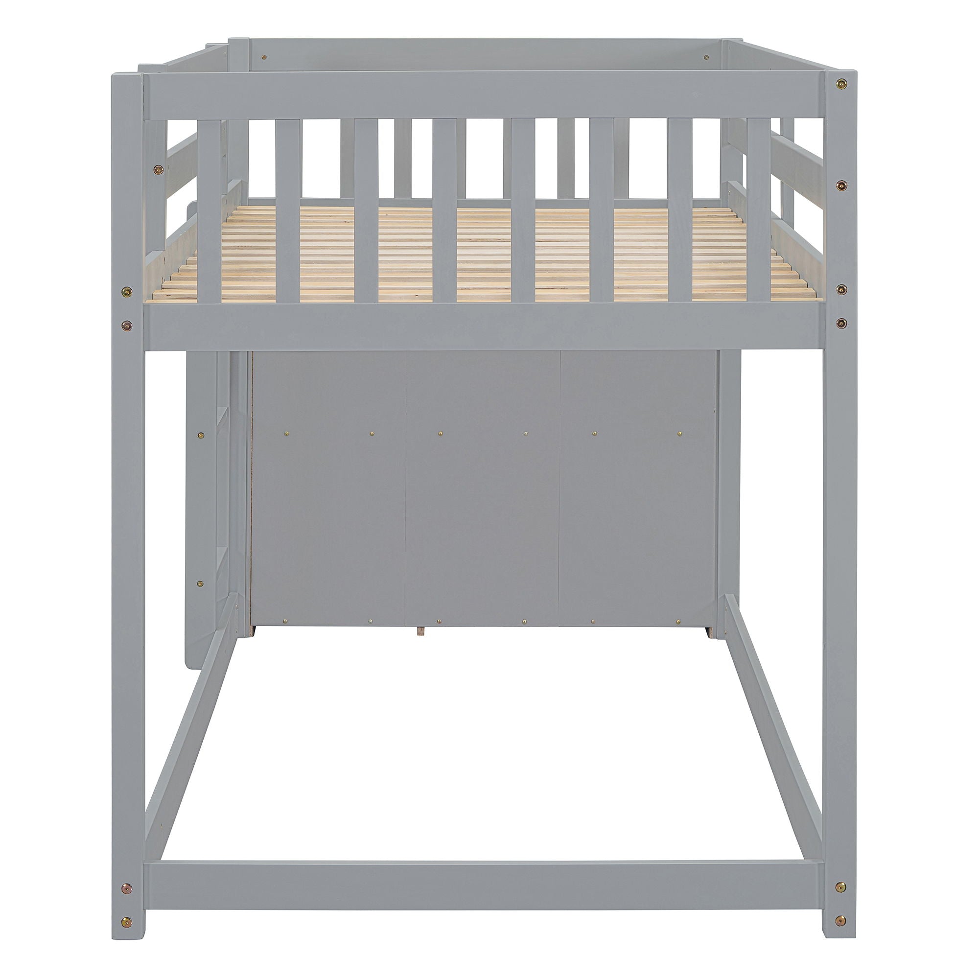 Bunk Bed With 4 Drawers And 3 Shelves