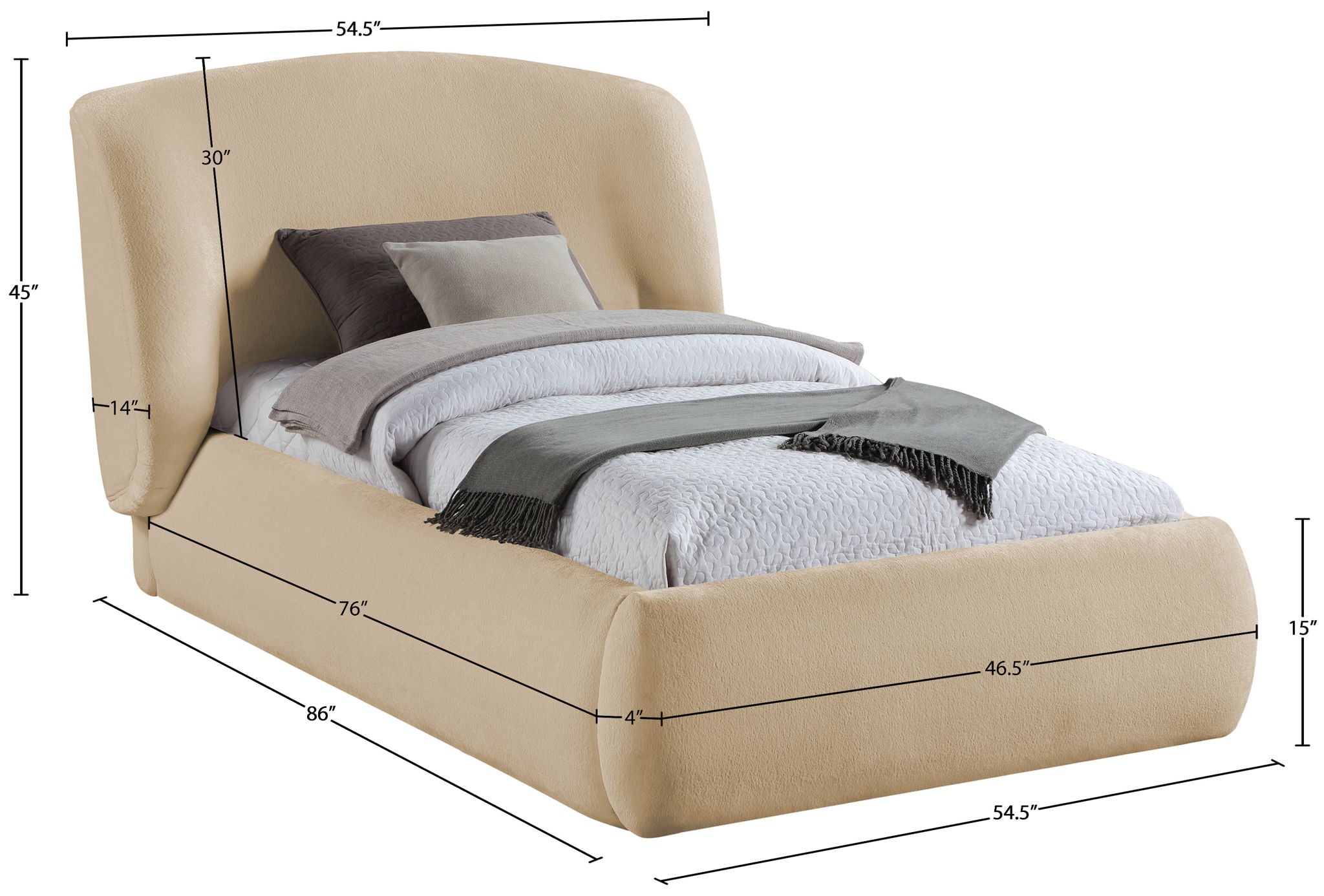 Sandro - Upholstered Bed