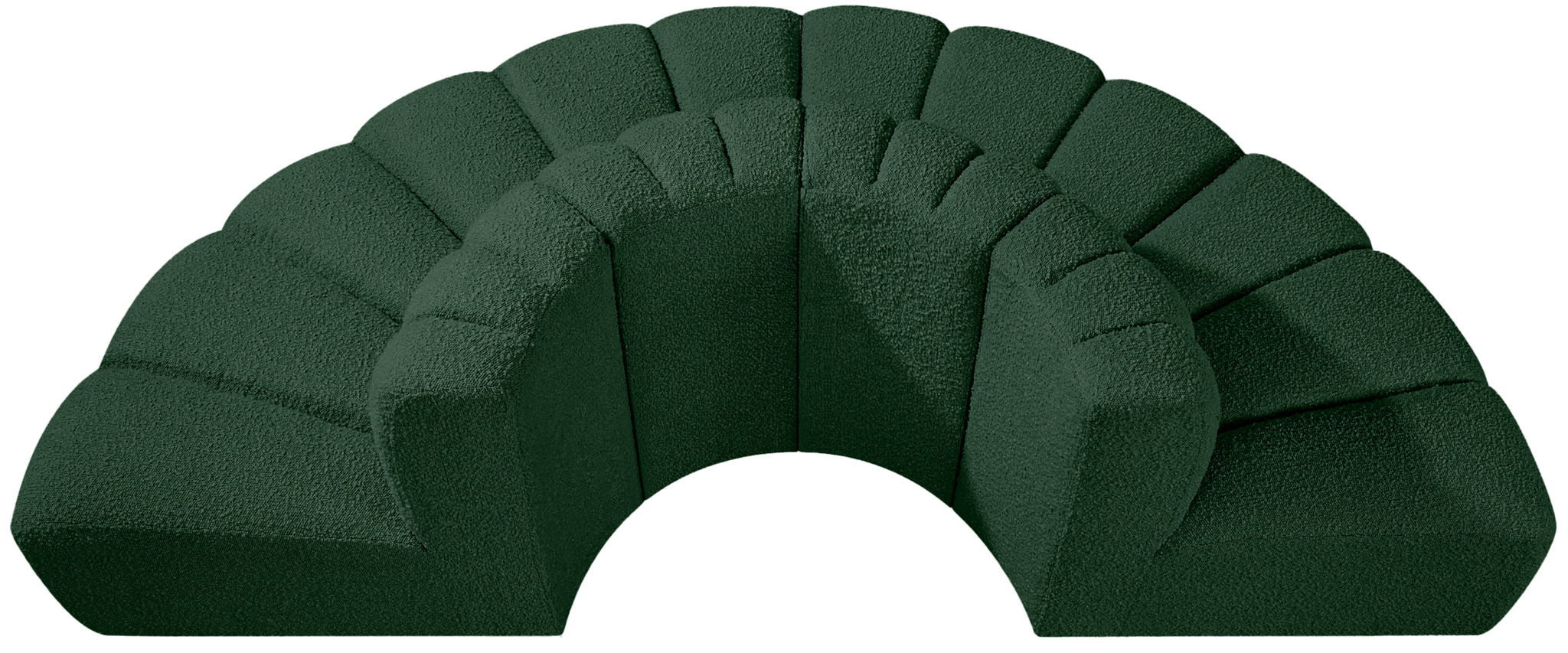 Arc - Boucle Fabric 4 Piece Modular Sofa