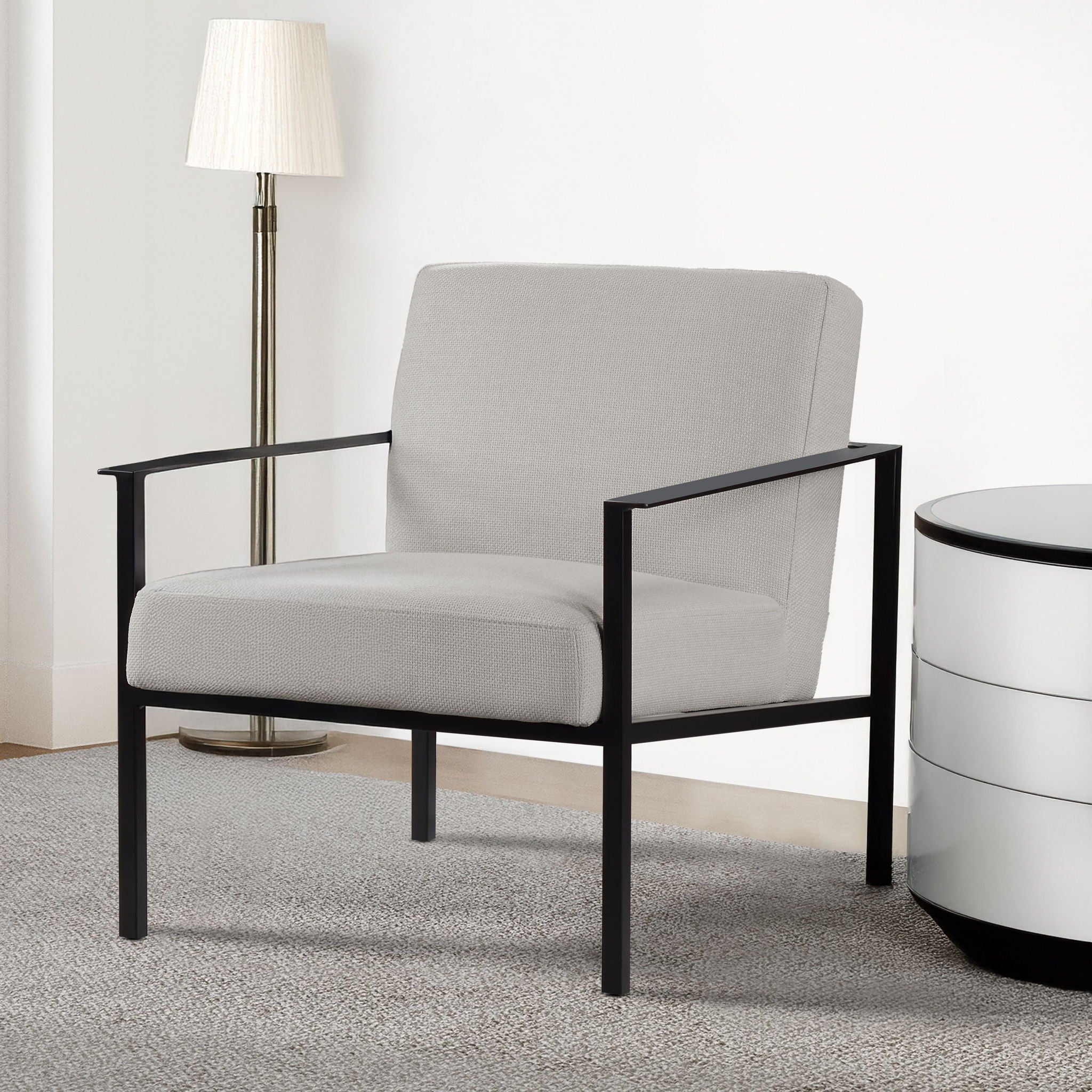 Millie - Stationary Accent Chair - Off White