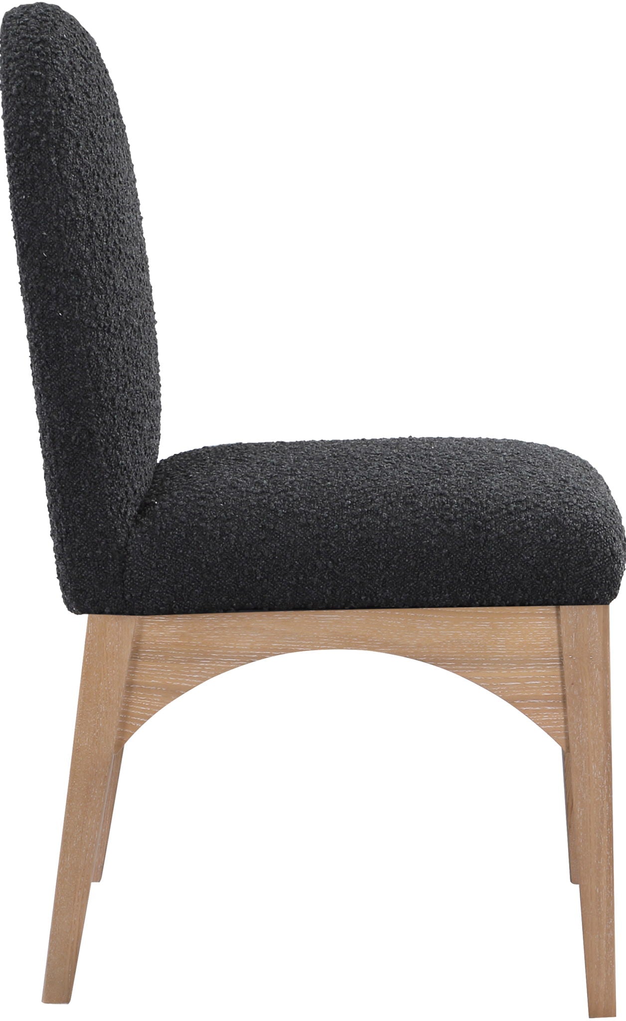 Waldorf - Boucle Dining Side Chair With Natural Legs