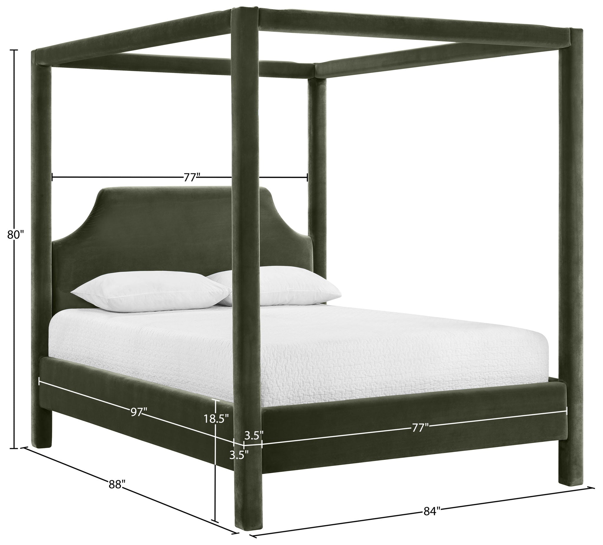 Dawson - Velvet Upholstered Bed