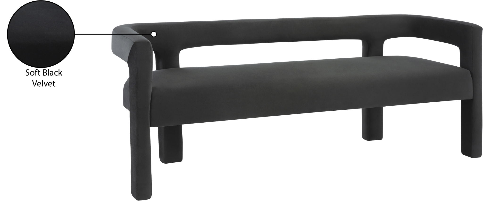 Athena - Velvet Bench
