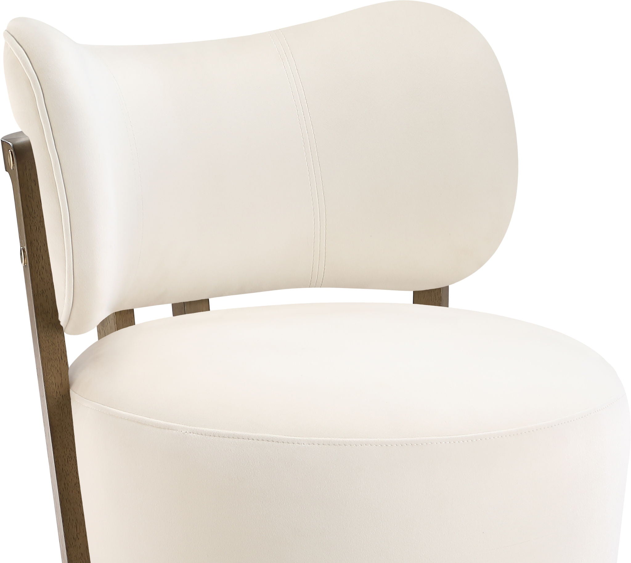 Elara - Velvet Upholstered Swivel Accent Chair - Stained Brown
