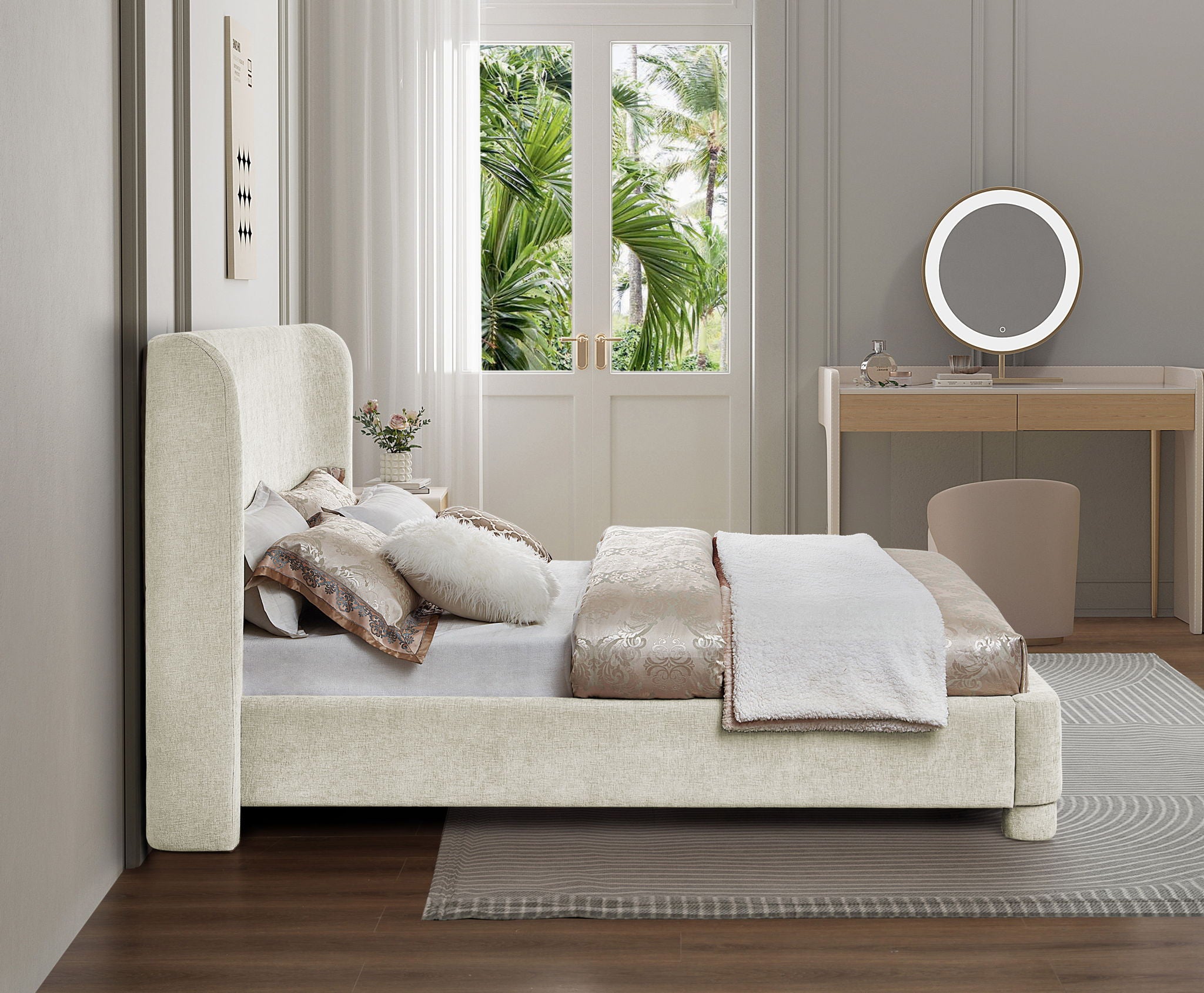 Penny - Chenille Fabric Bed