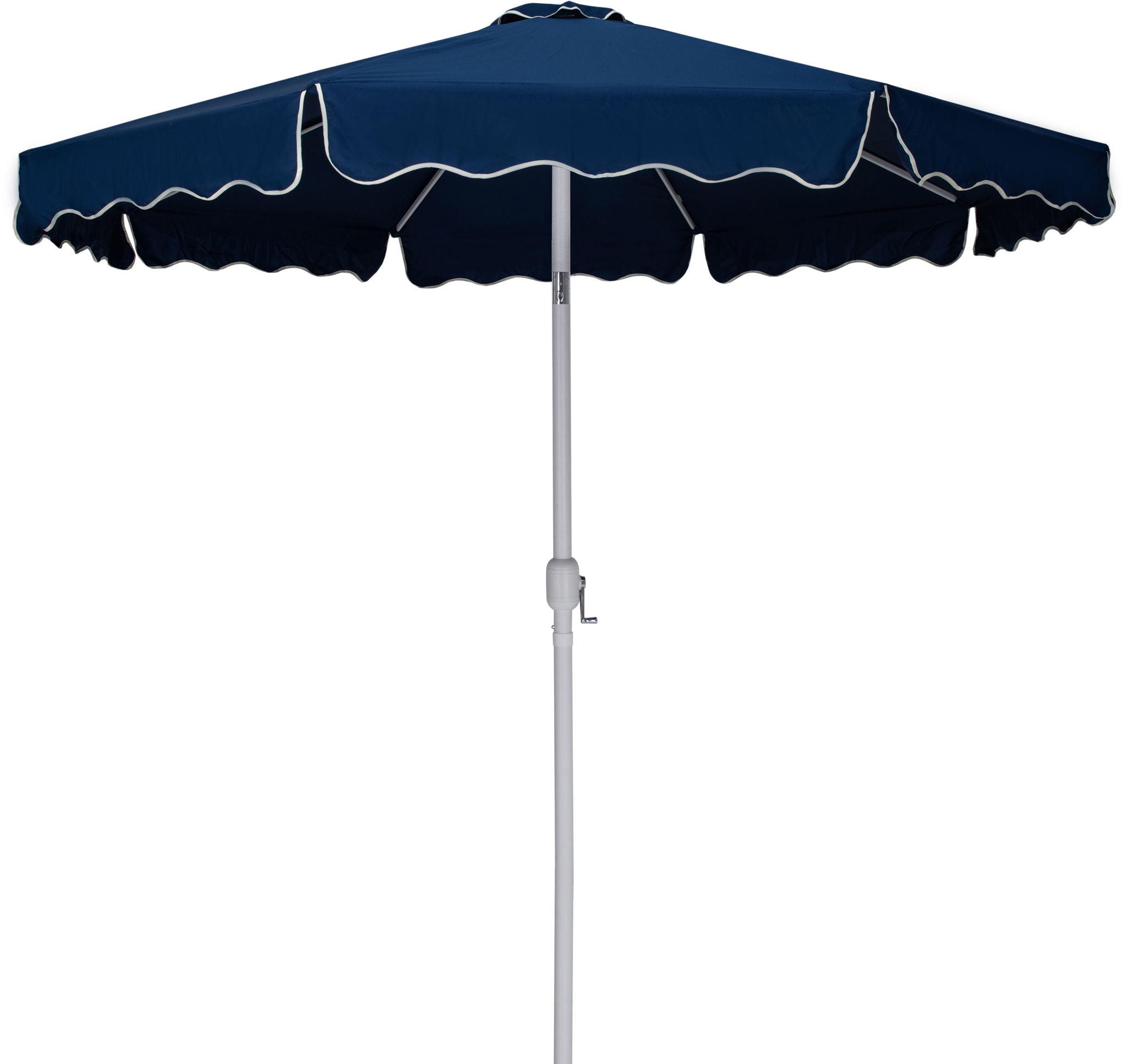 Amalfi - Patio Umbrella - Light Brown Base / White Pole