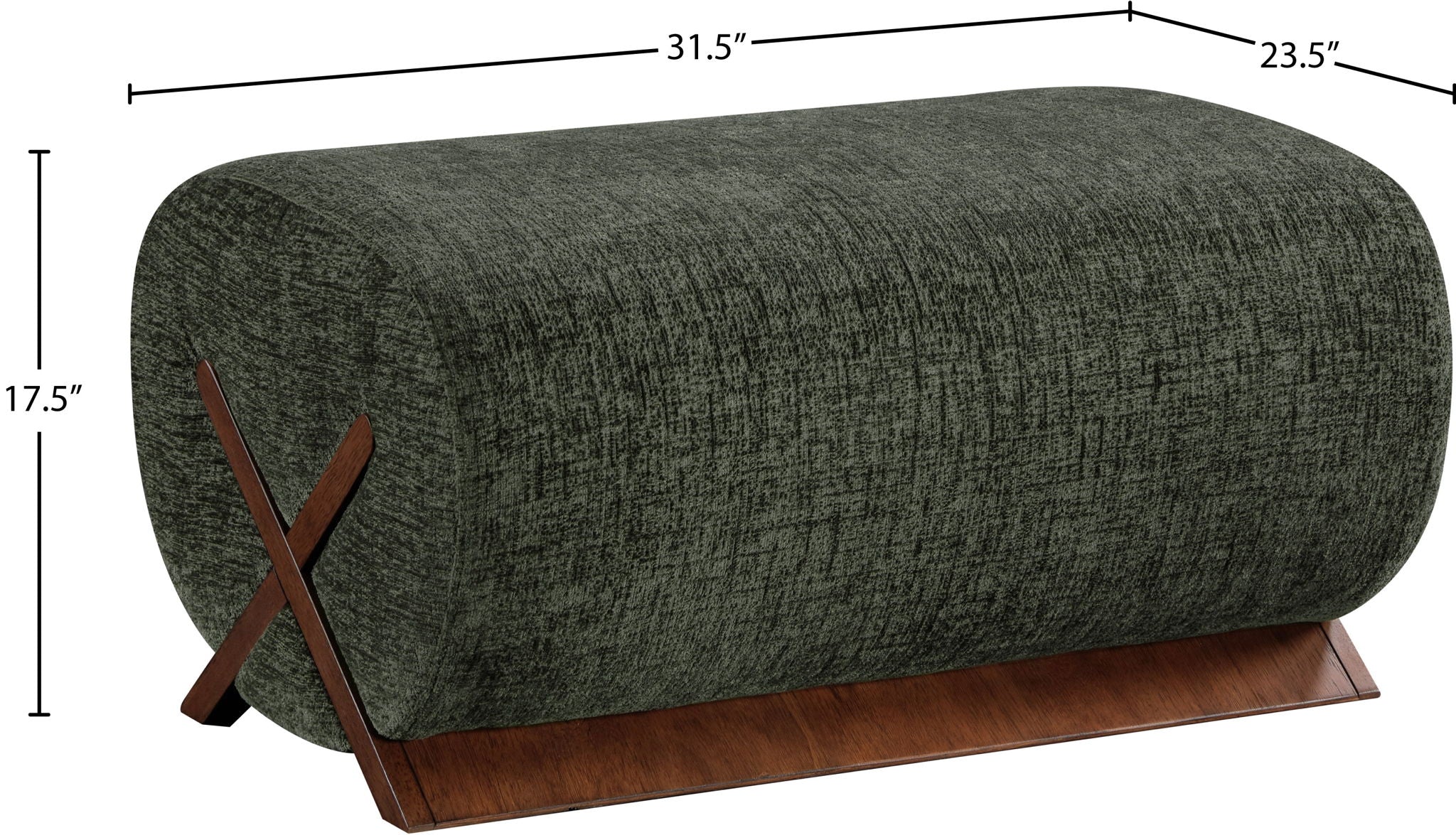 Akira - Fabric Upholstered Ottoman