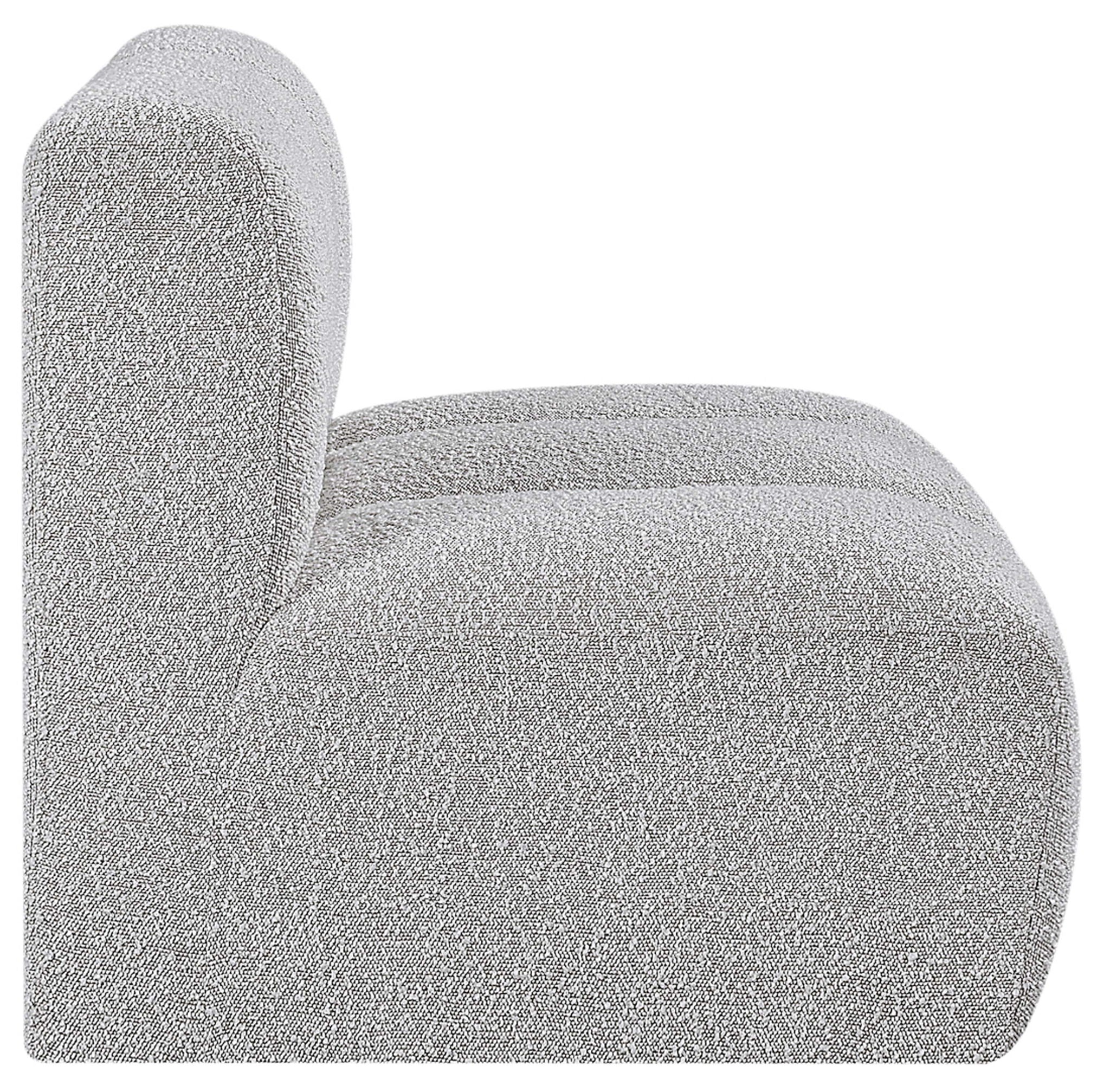 Arc - Boucle Fabric Straight Chair