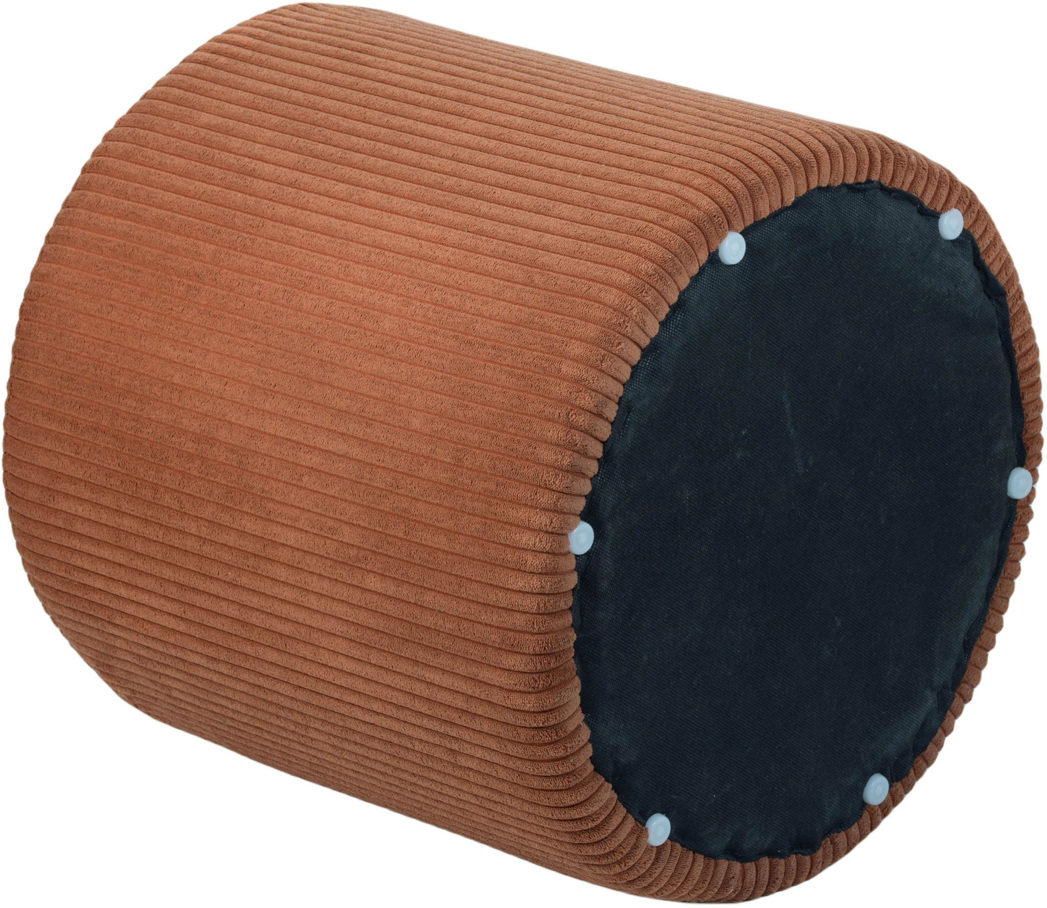 Roy - Round Microsuede Ottoman / Stool