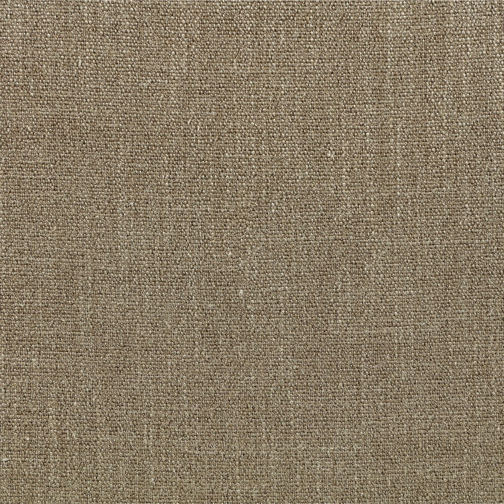 Larea - Linen Textured Fabric Ottoman - Natural Base