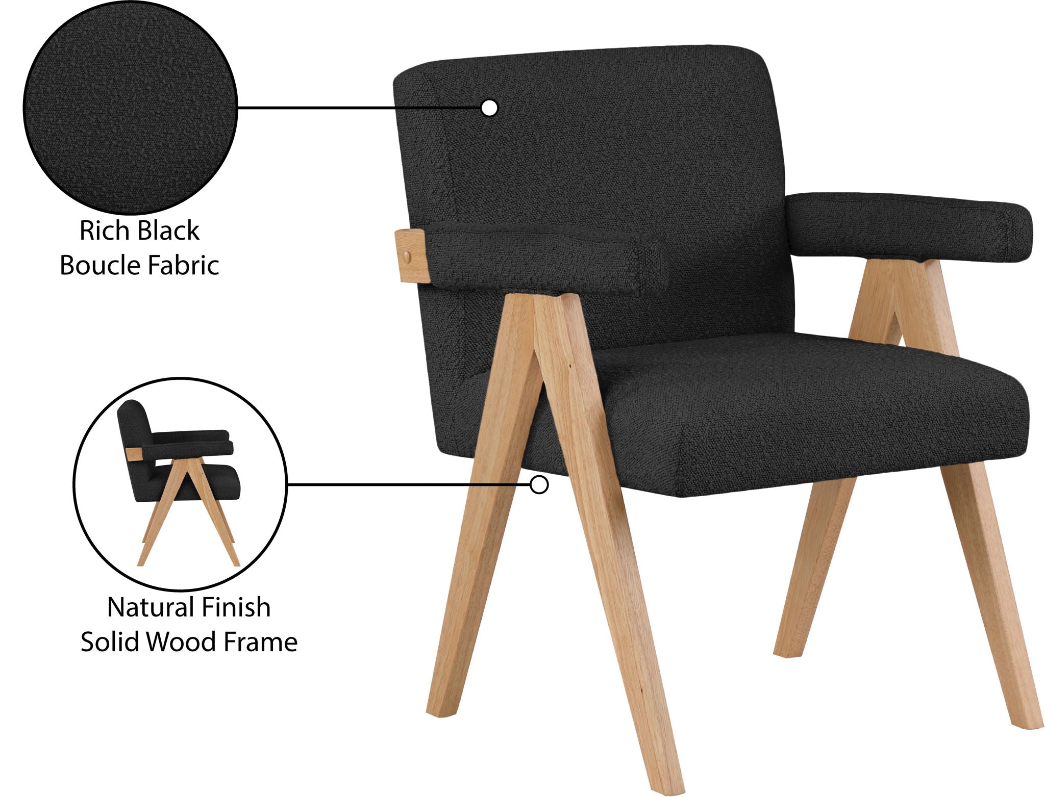 Woodloch - Accent Chair With Natural Frame