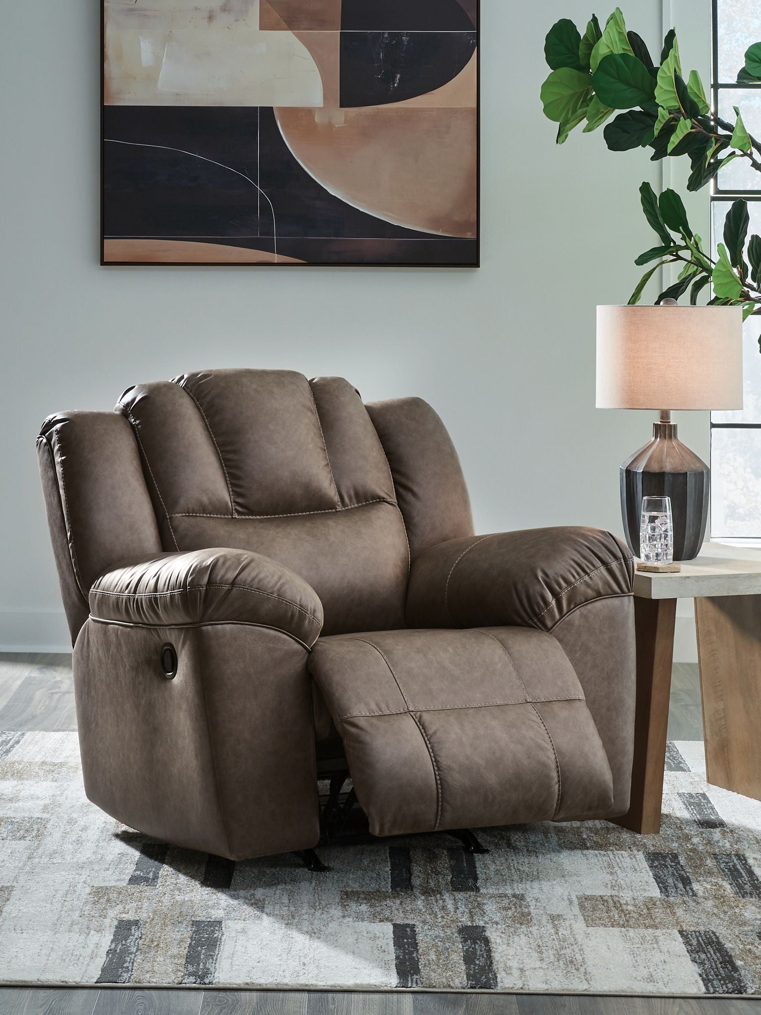 Lowilla - Rocker Recliner - Driftwood