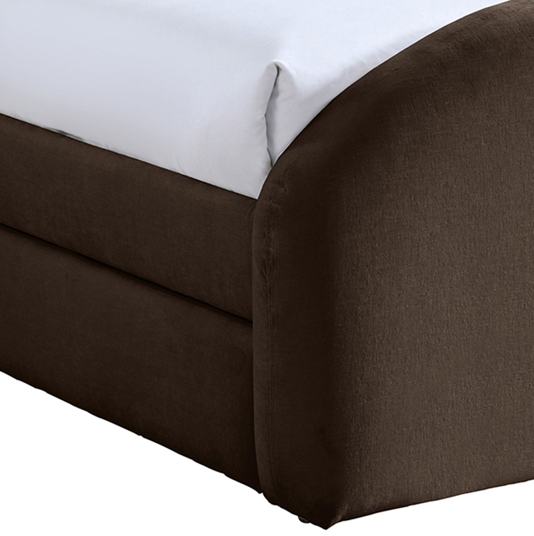 Andaz - Chenille Fabric Upholstered Trundle Bed