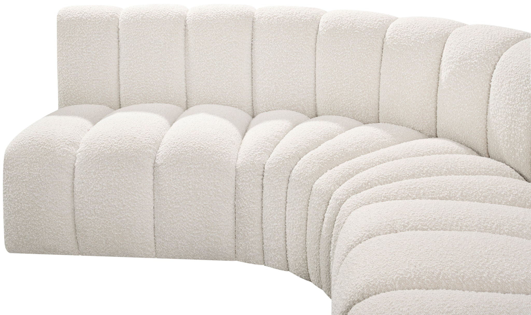 Arc - Boucle Fabric 8 Piece Modular Sofa