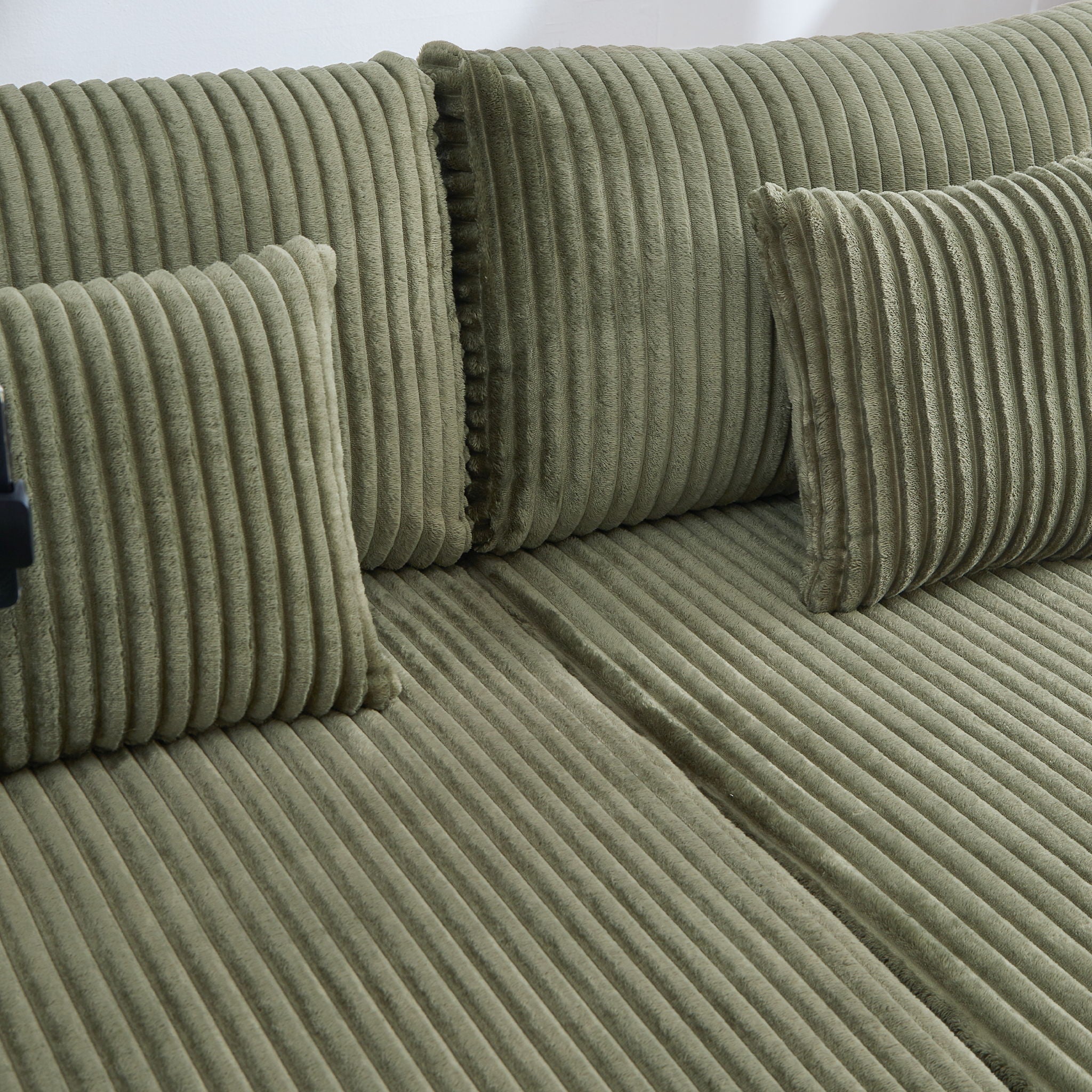 Modern Chaise Sofa With Adjustable Backrest, Cup Holders, Phone Holder & Storage Compartments For Living Room