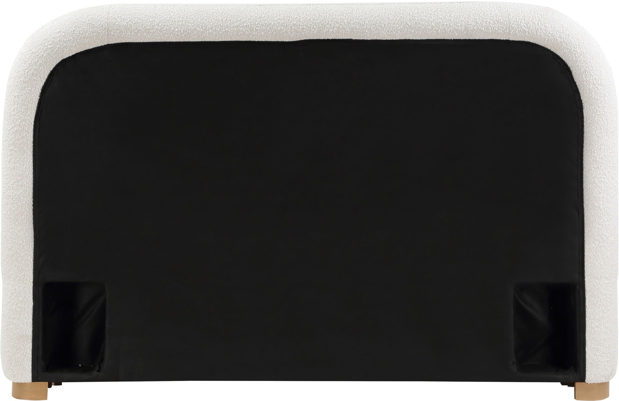 Vaughn - Boucle Bed With Natural Base