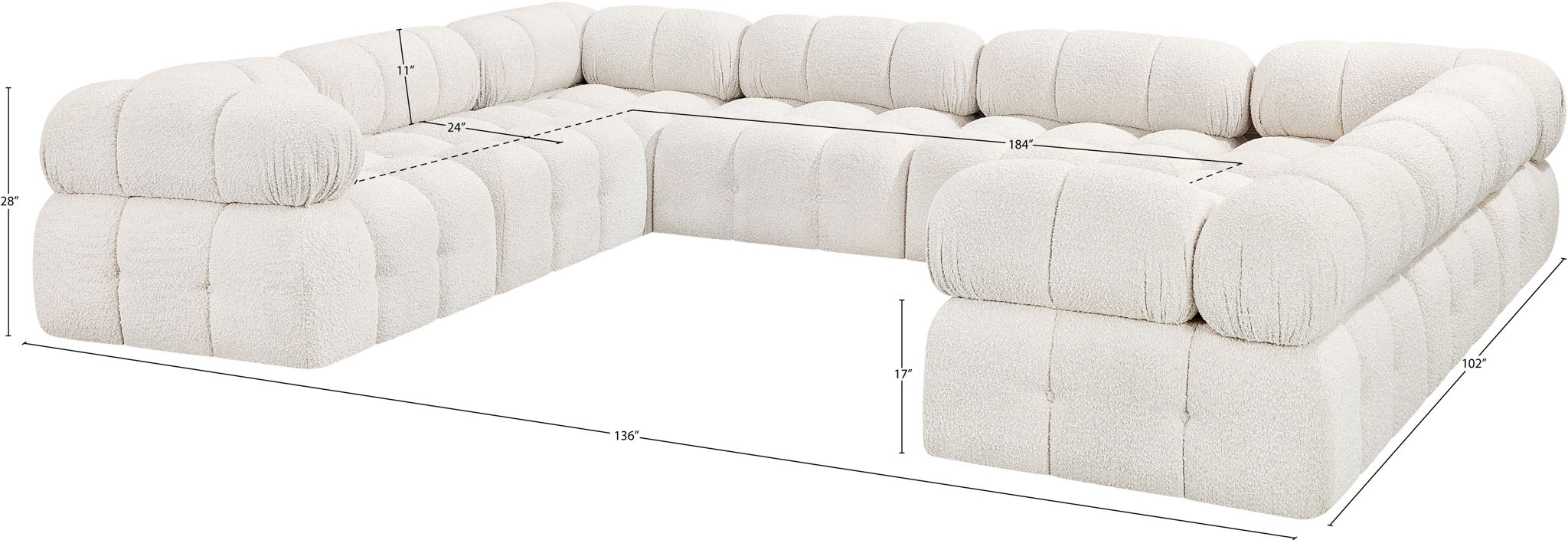 Ames - 8 Piece Modular Sectional