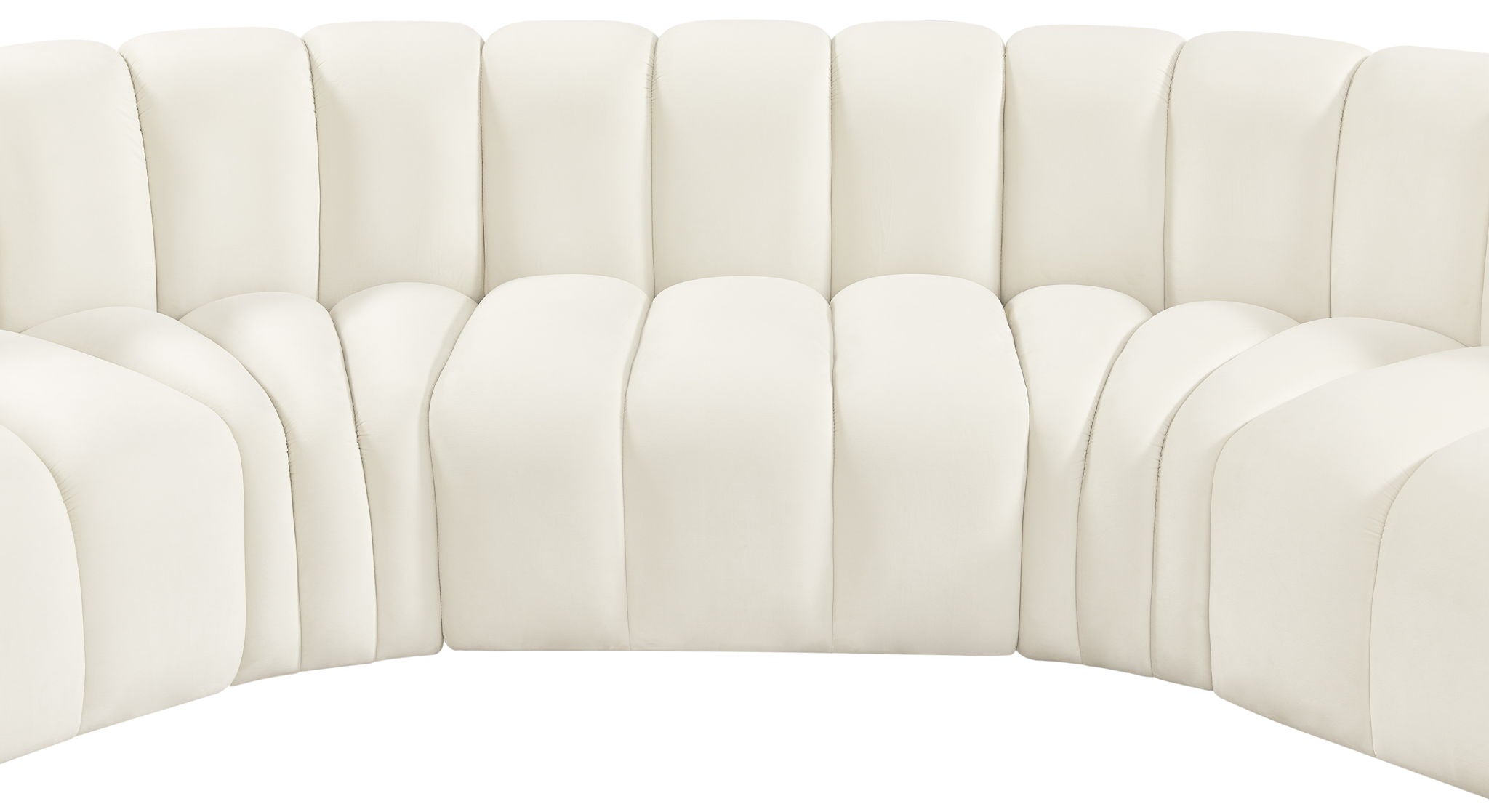 Arc - Velvet 8 Piece U-Shaped Modular Sofa