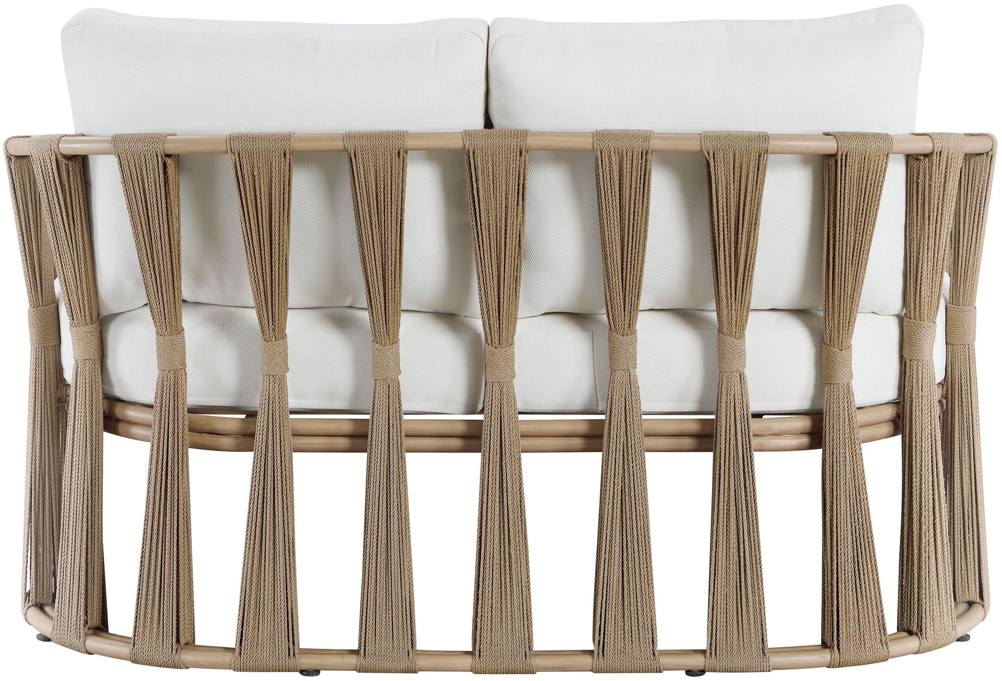 San Pietro - Resilient Waterproof Fabric 60.5" Upholstered Outdoor Patio Loveseat