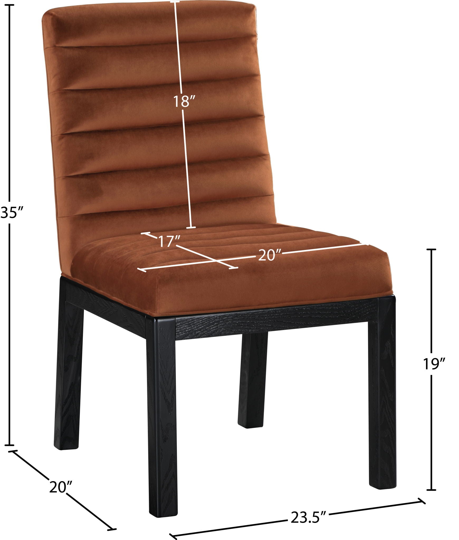 Evelyn - Dining Chair With Black Legs