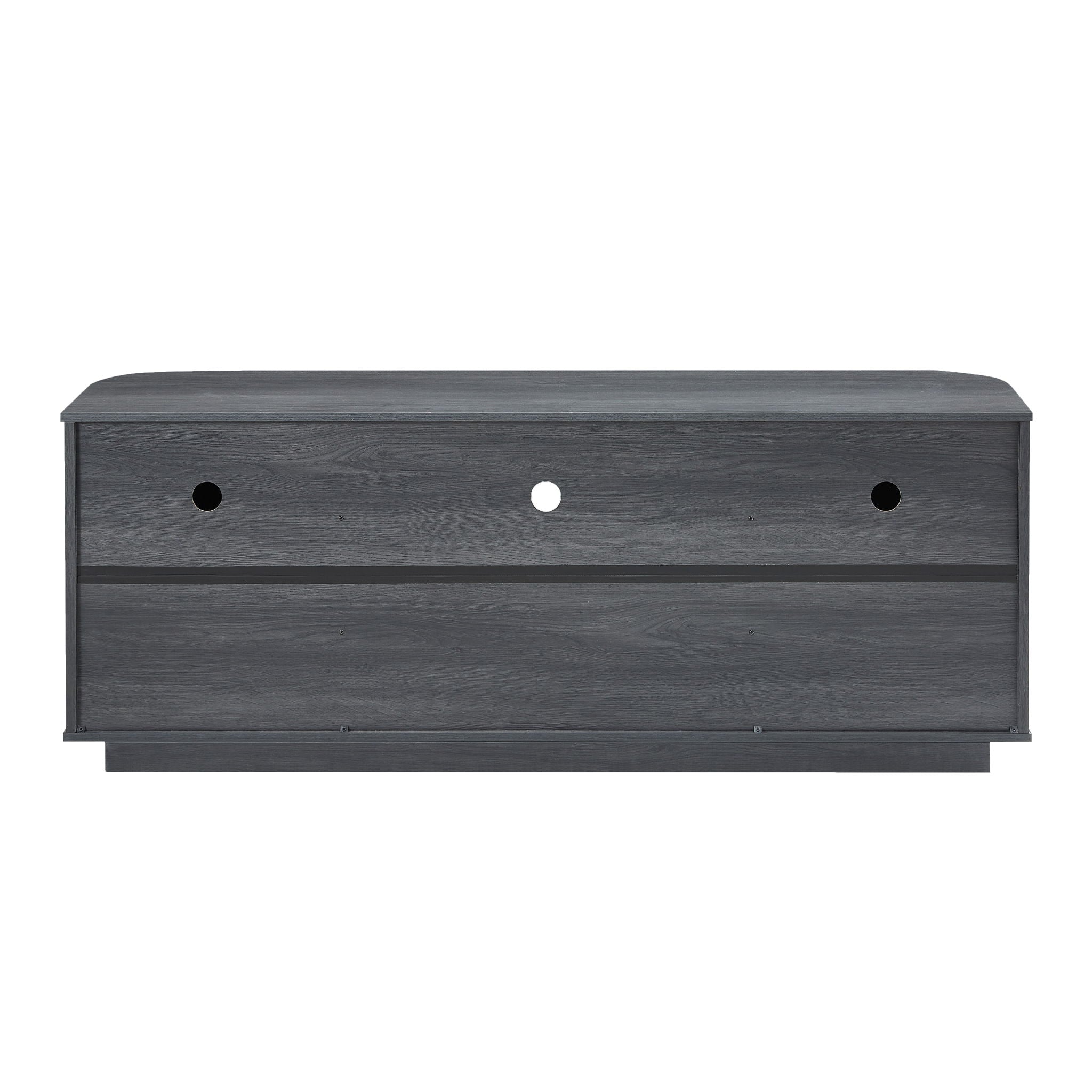 Modern Wavy TV Stand Rounded Sideboard With Storage Cabinet