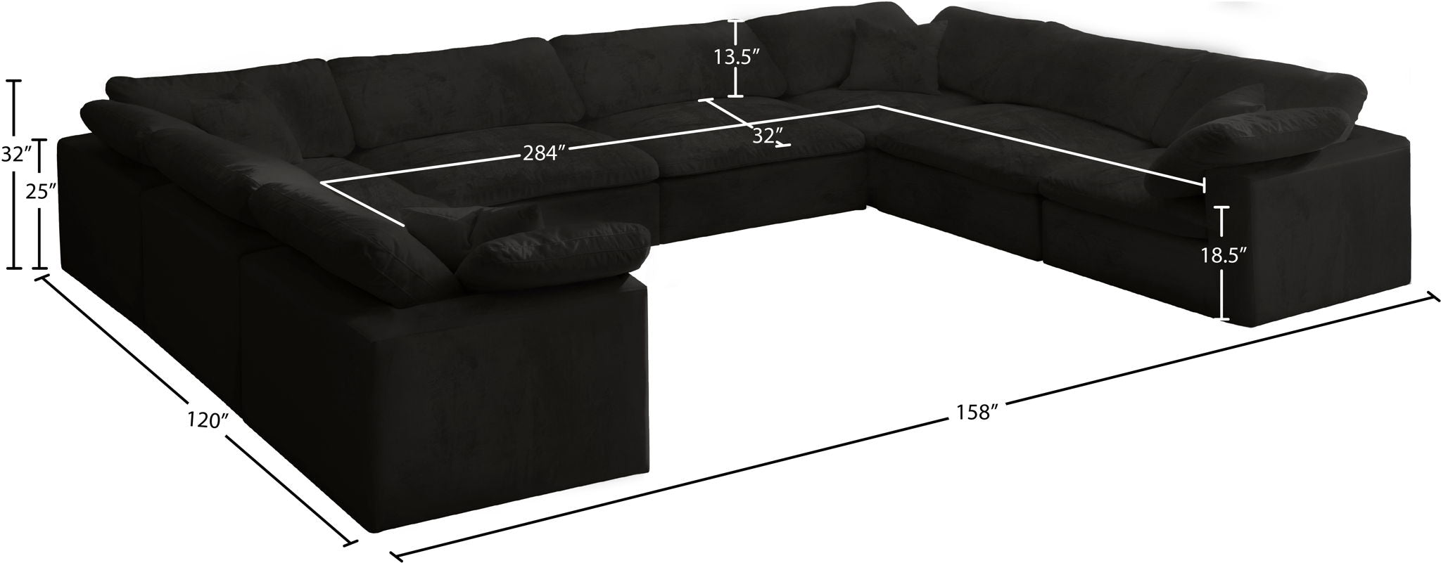 Cozy - 8 Piece Modular Sectional