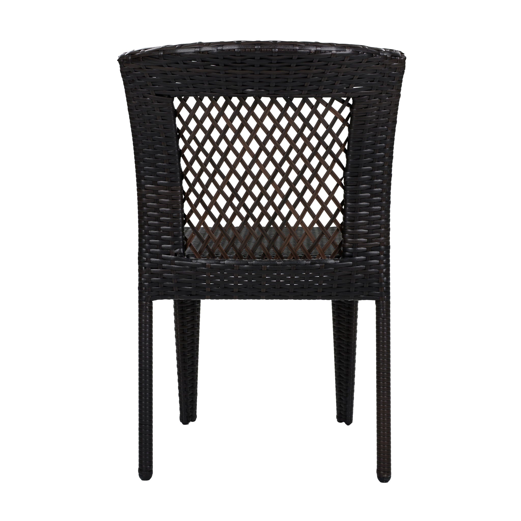 7 Piece Outdoor Dining Set With Table And 6 Chairs - Brown Multi