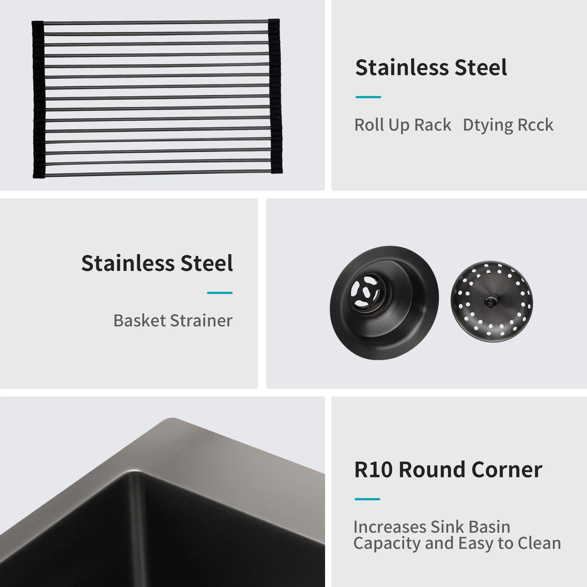 Undermount Kitchen Sink With Deep Single Bowl