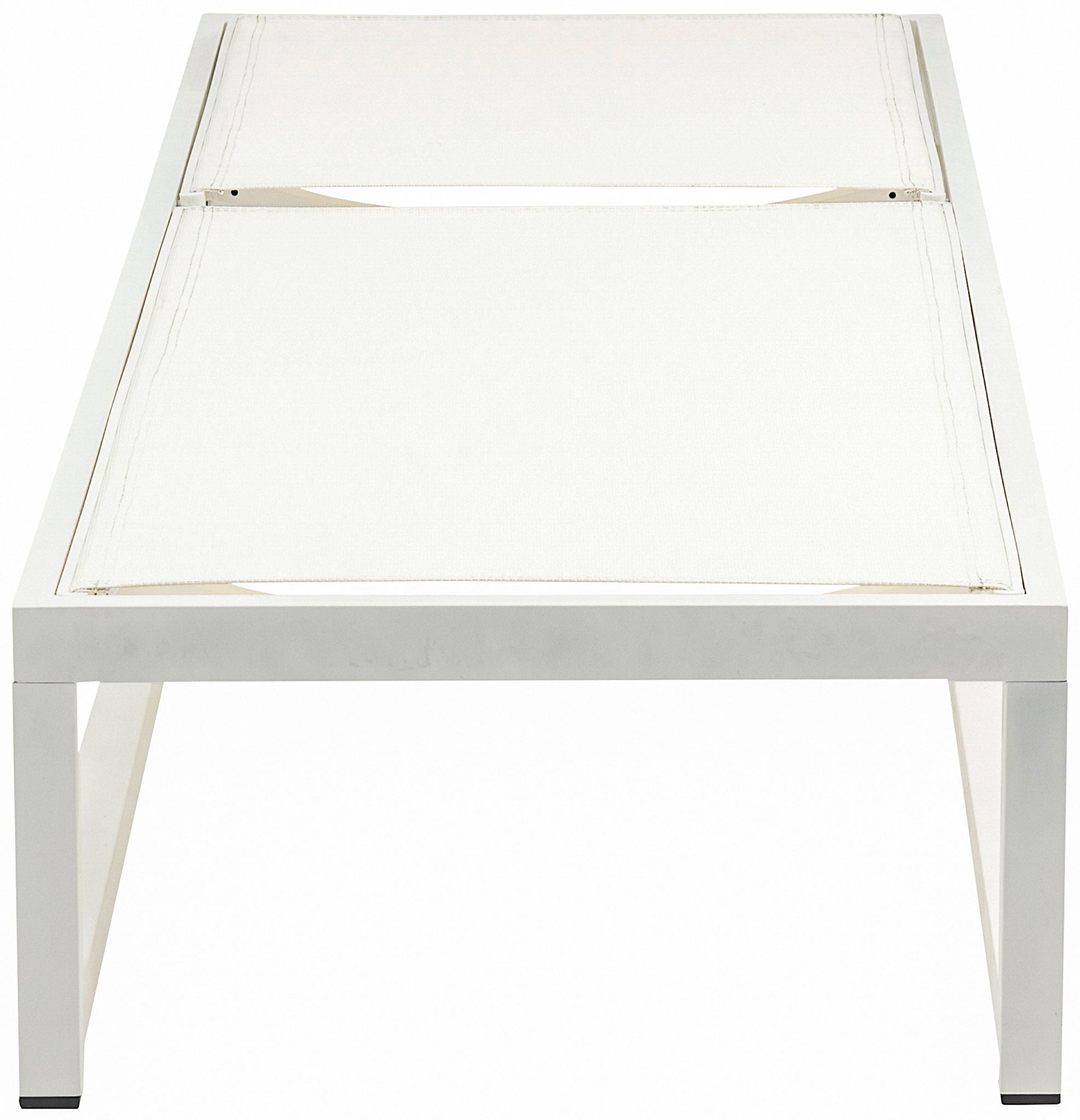 Maldives - Water Resistant Outdoor Patio Adjustable Sun Chaise Lounge Chair With White Base