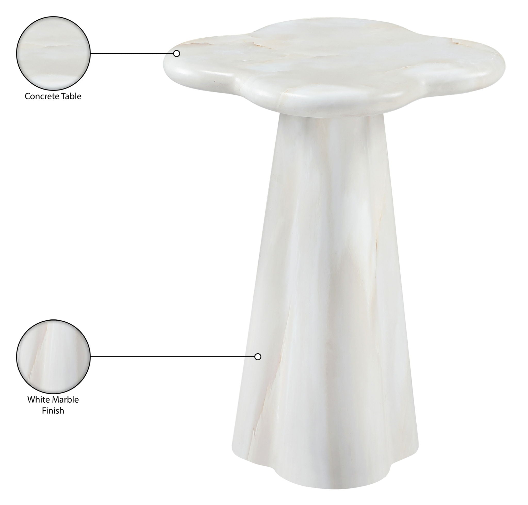 Nola - Concrete Indoor / Outdoor End Table