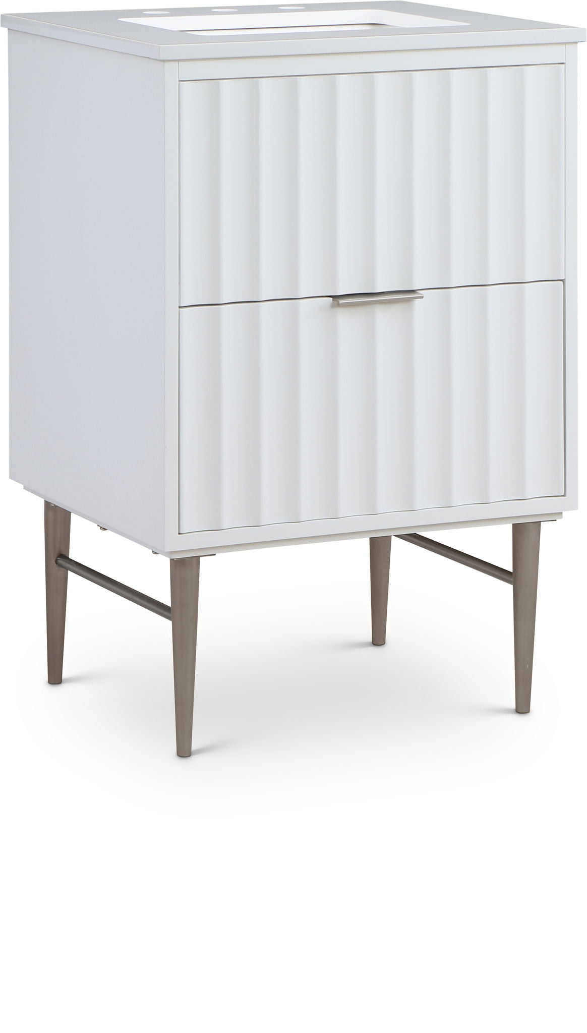 Modernist - Bathroom Vanity With Chrome Legs