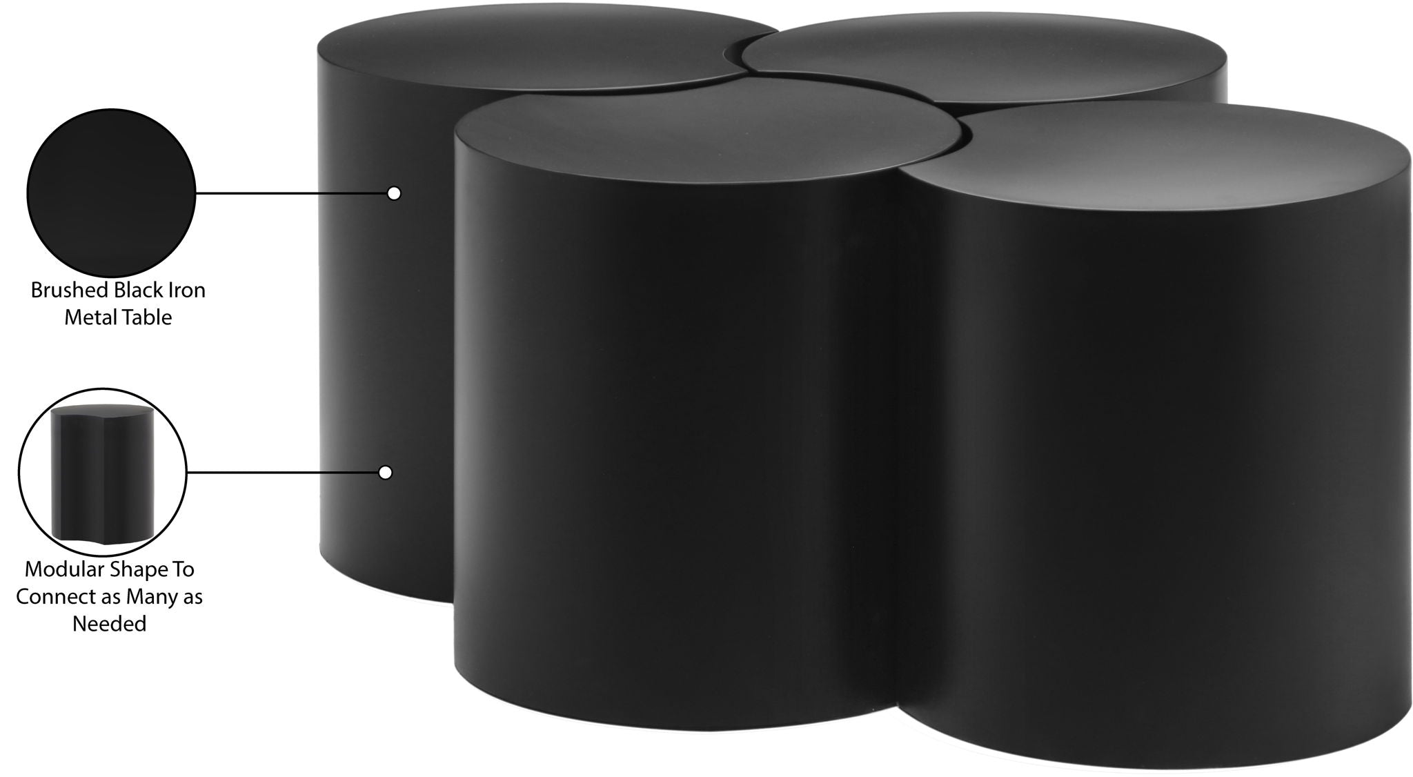 Dimple - 4 Piece Modular Coffee Table