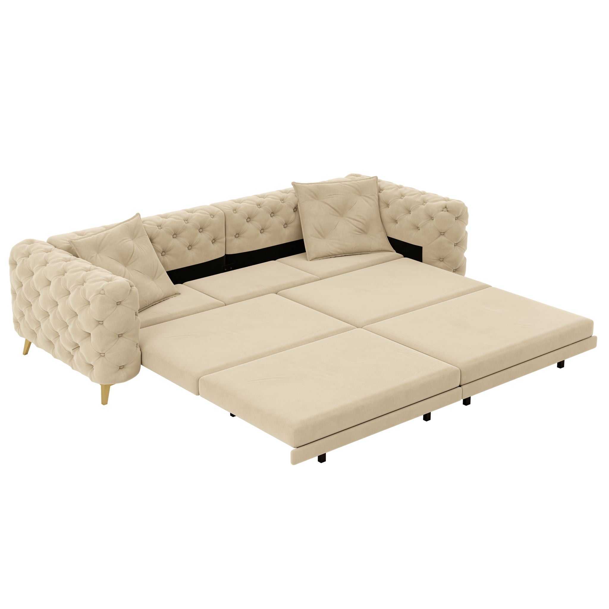 3-In-1 Convertible Sleeper Sofa