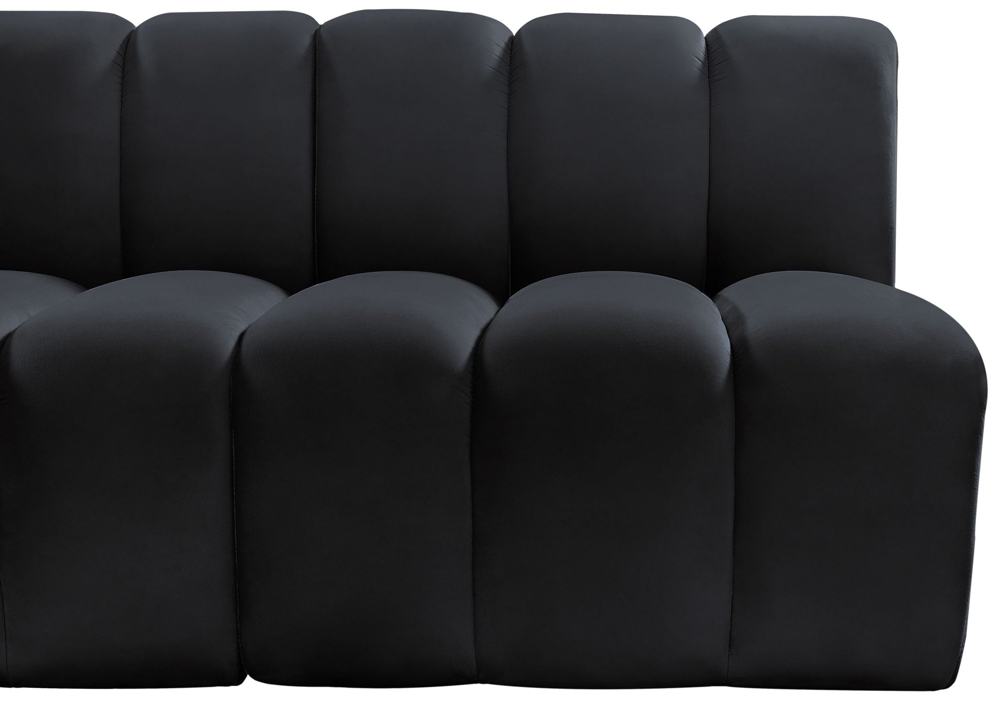 Arc - Velvet 3 Piece Modular Straight Sofa