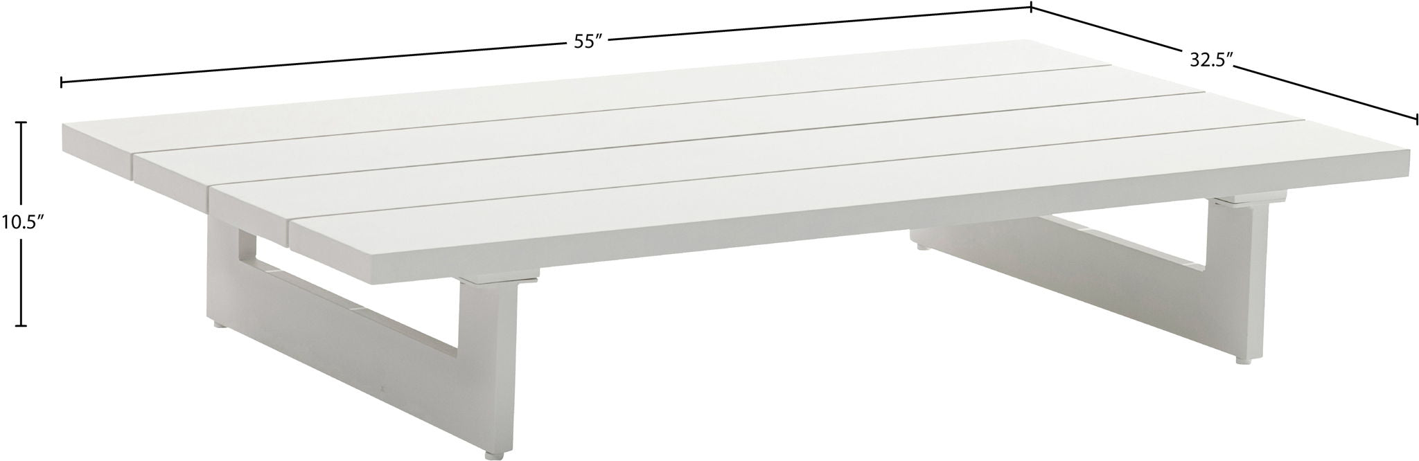 Maldives - Metal Patio Coffee Table