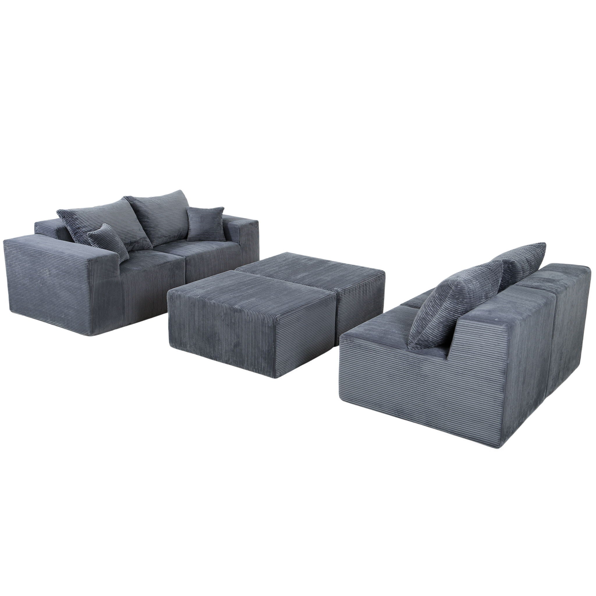 Modular Sectional Sofa, Convertible Couch With Chaise