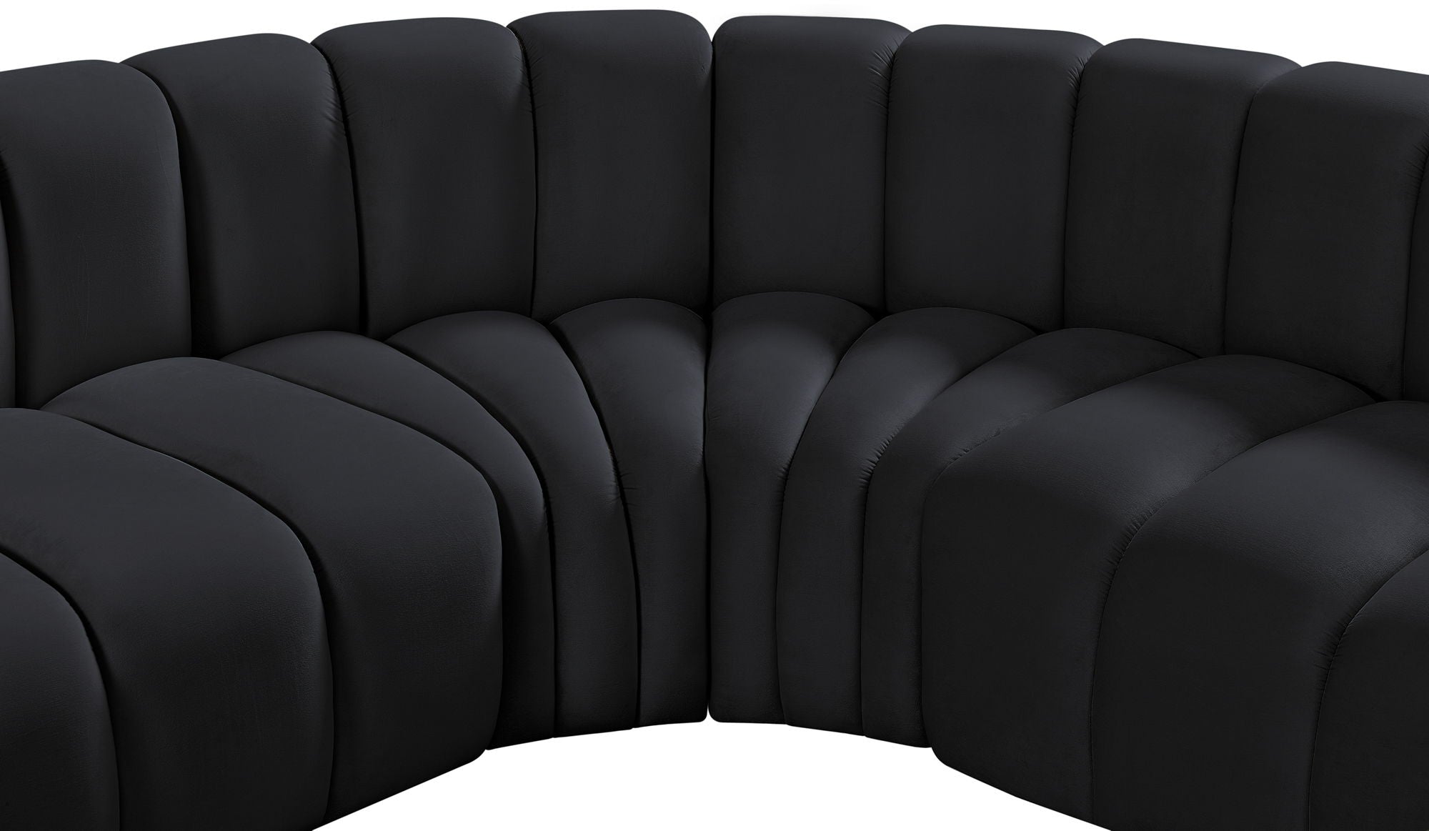 Arc - Velvet Modular U-Shaped Sectional