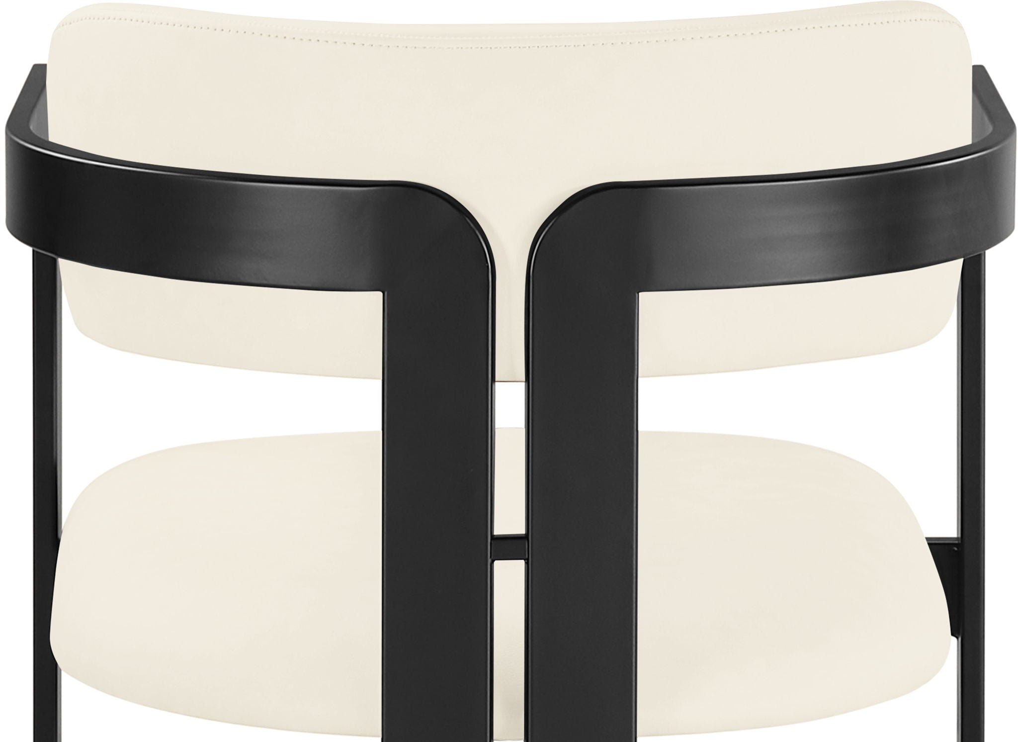 Aurum - Vegan Leather Upholstered Dining Chair With Graphite Black Base (Set of 2)