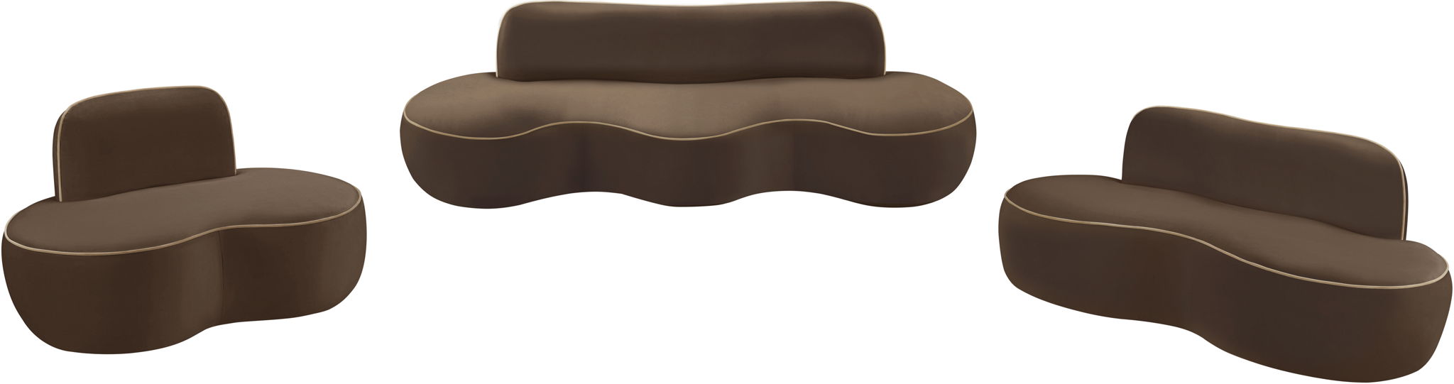 Swerve - Velvet 77" Upholstered Loveseat