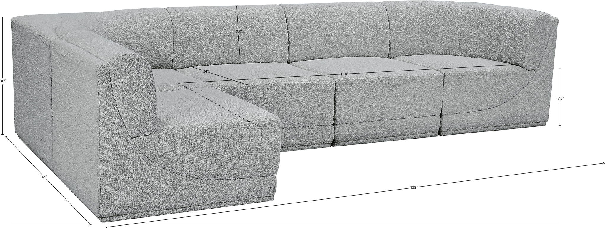 Ollie - 5 Piece Modular Sectional