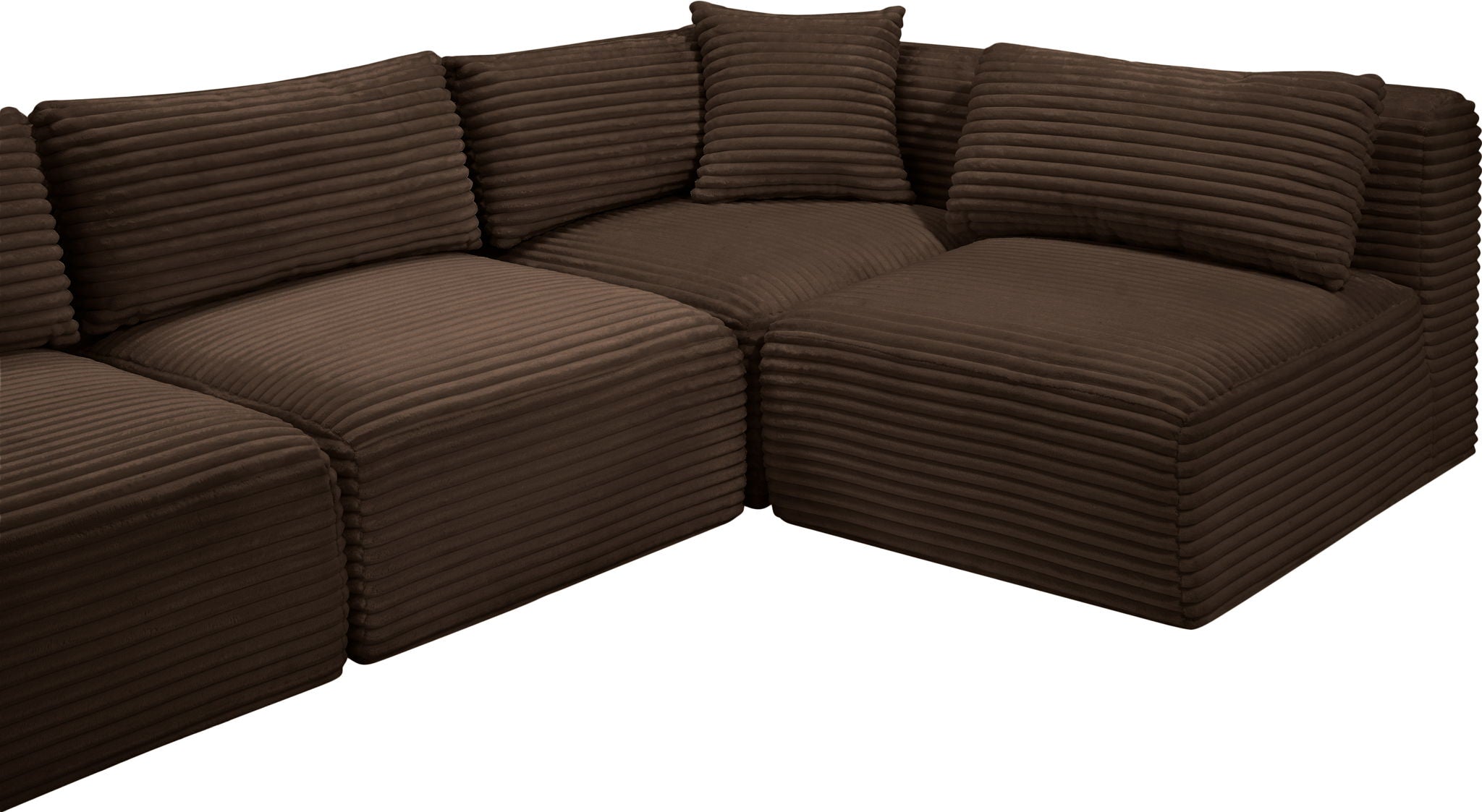 Shaggy - 5 Piece Modular U-Shaped Sectional