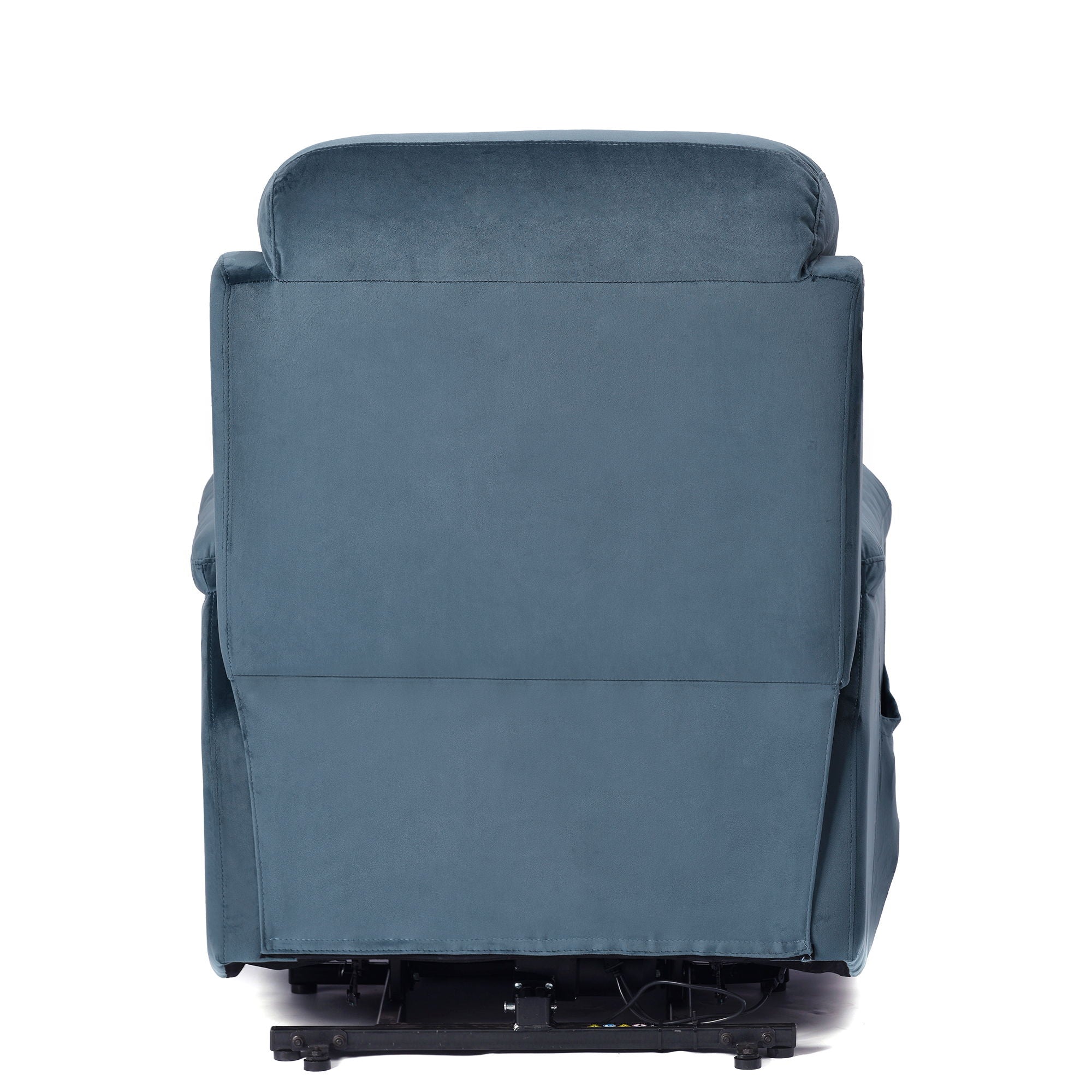 Power Lift Chair Recliner With Remote Control, Electric Reclining Sofa, Fabric Power Recliner For Living Room - Navy Blue