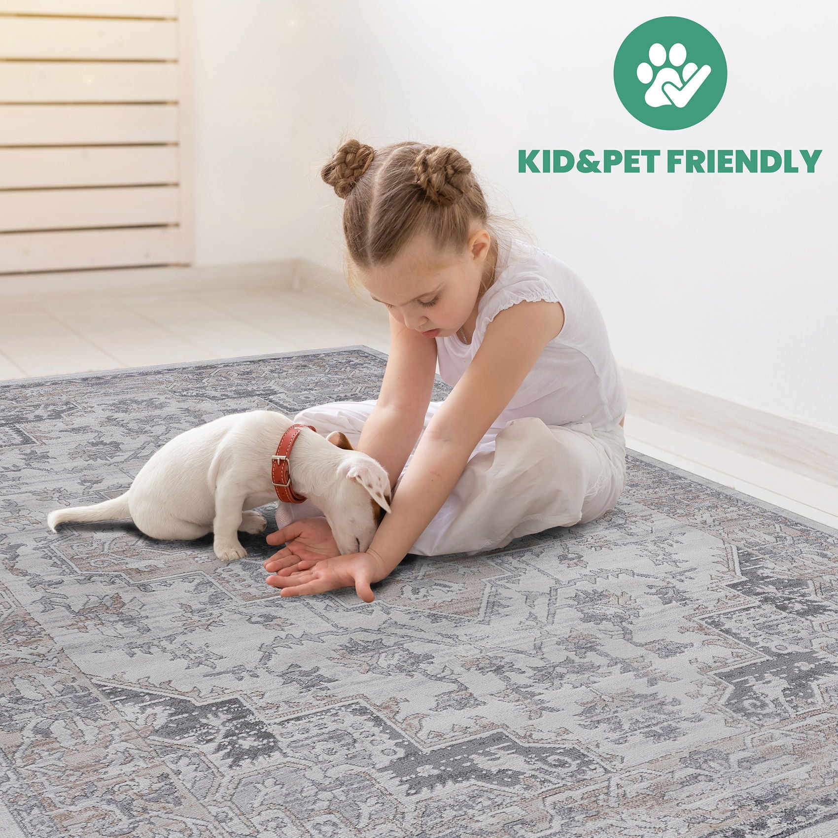 Marfi - 8' X 10' Oriental Area Rug - Ivory / Beige