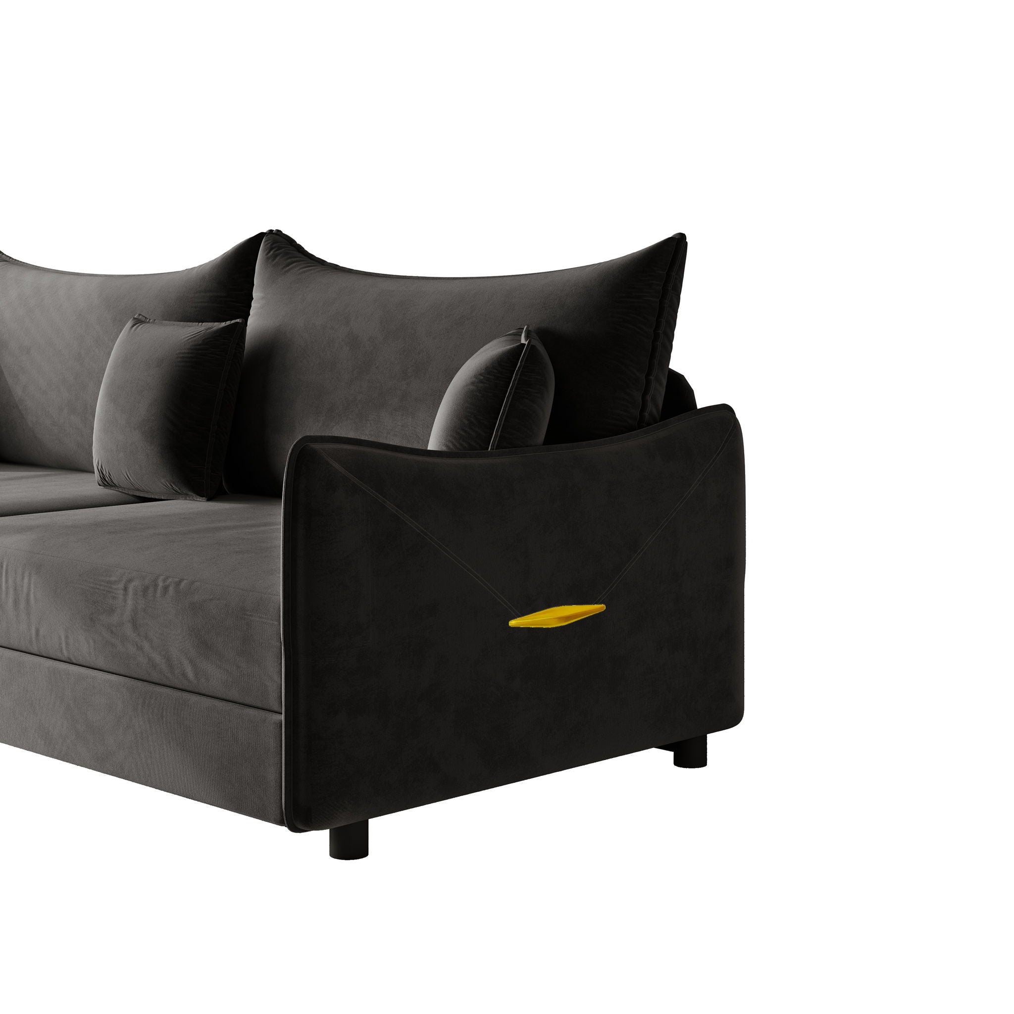 King Pull Out Sofa Bed, 3-In-1 Convertible Bed With 3 Pillows