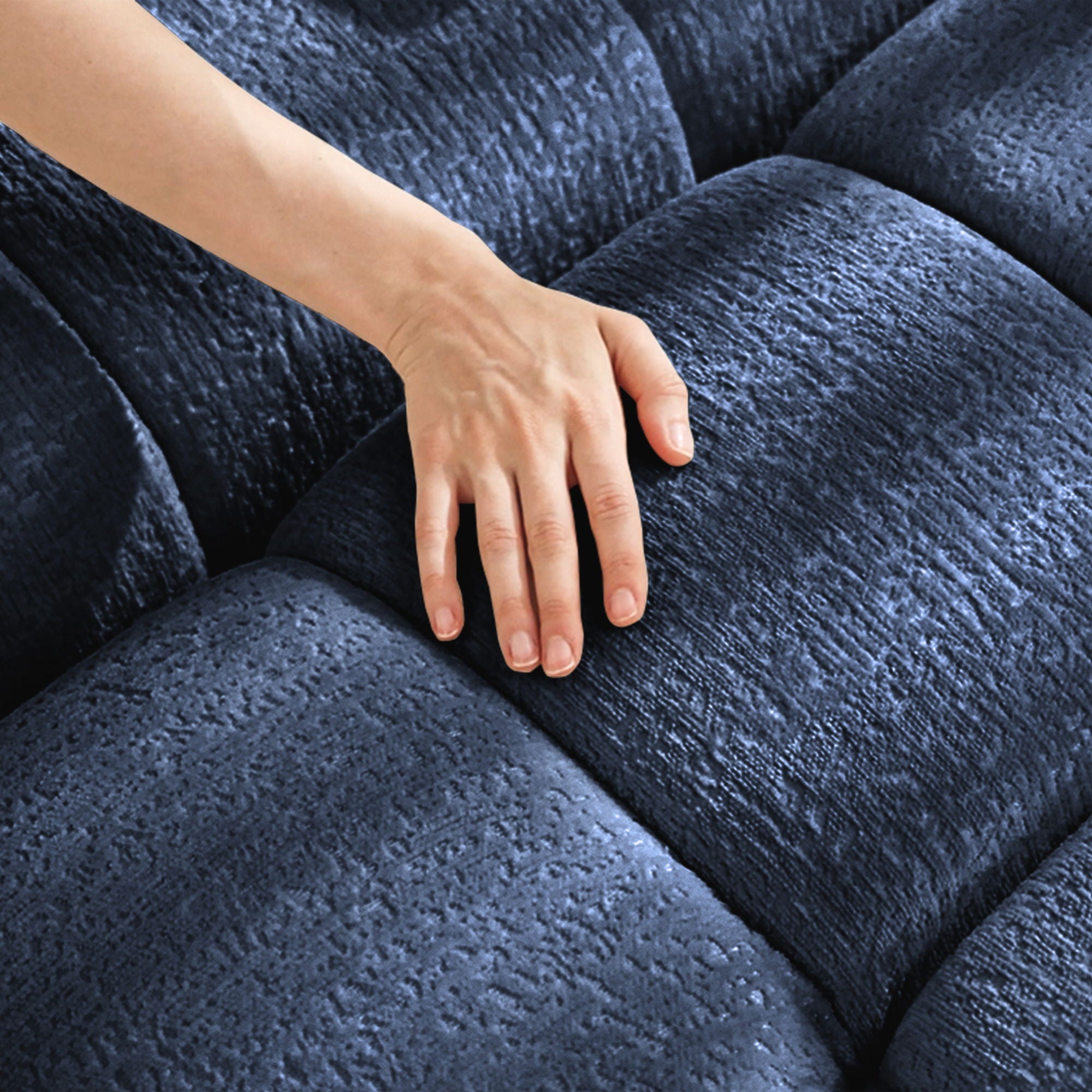 Ergonomic Single Seater Sofa With Ottoman, High Resilience Support Cushions