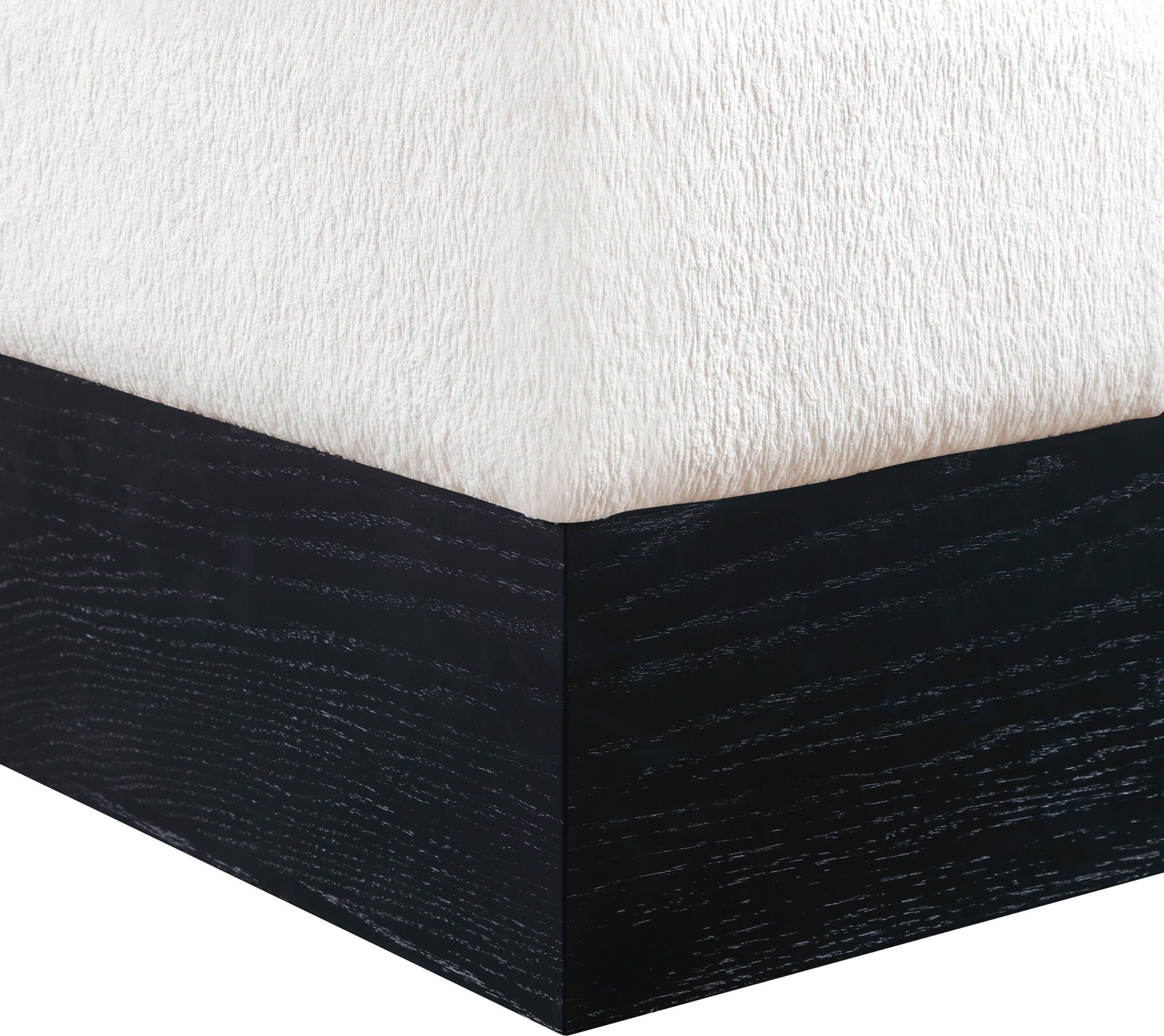 Havre - Ottoman / Stool With Black Base