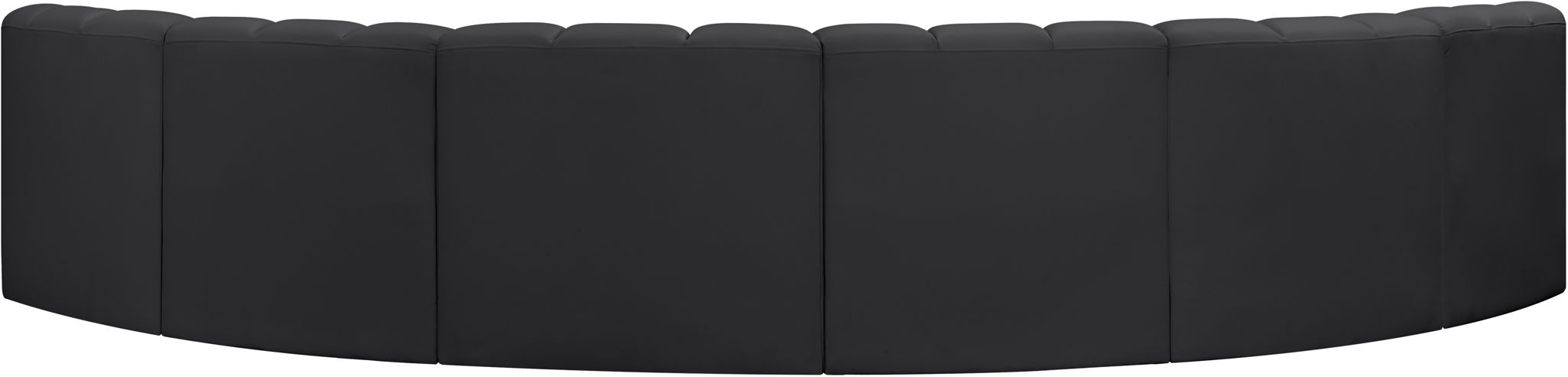 Arc - Faux Leather 6 Piece U-Shaped Modular Sofa